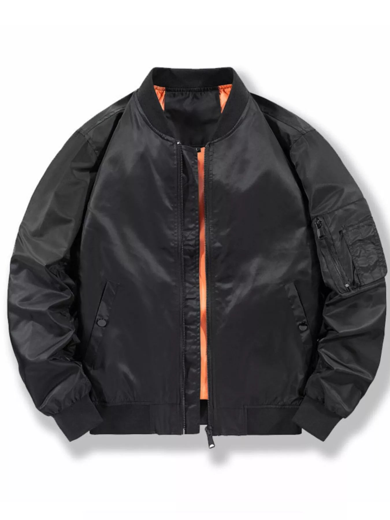 Men's Plus Size Casual Lightweight Bomber Jacket - PBNJ FASHIONS