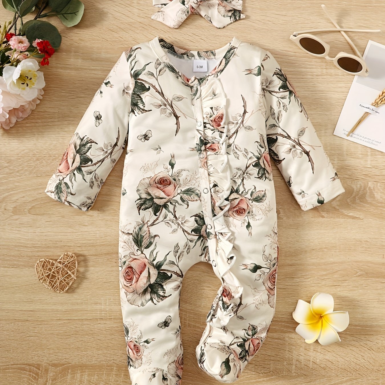 Infant And Young Children'S Casual One-Piece Crawling Clothes for Baby Girls with Covered Feet. There Are Many Patterns And 10 Colors to Choose From, for Outdoor
