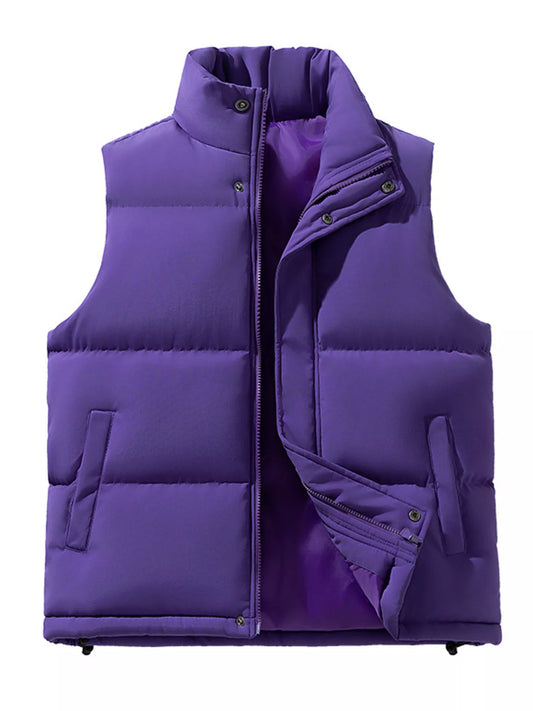 Men's Plus Size Zip Up Vest Coat - PBNJ FASHIONS