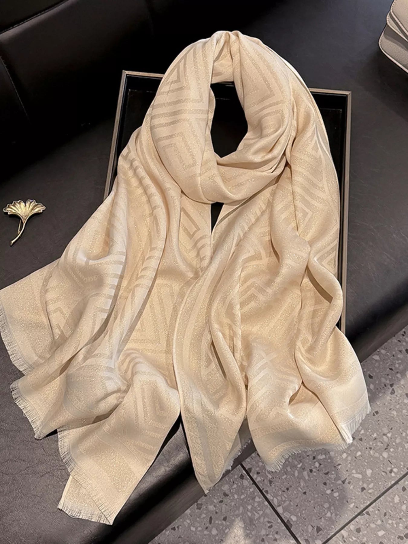 Raw Hem Lightweight Scarf - PBNJ FASHIONS