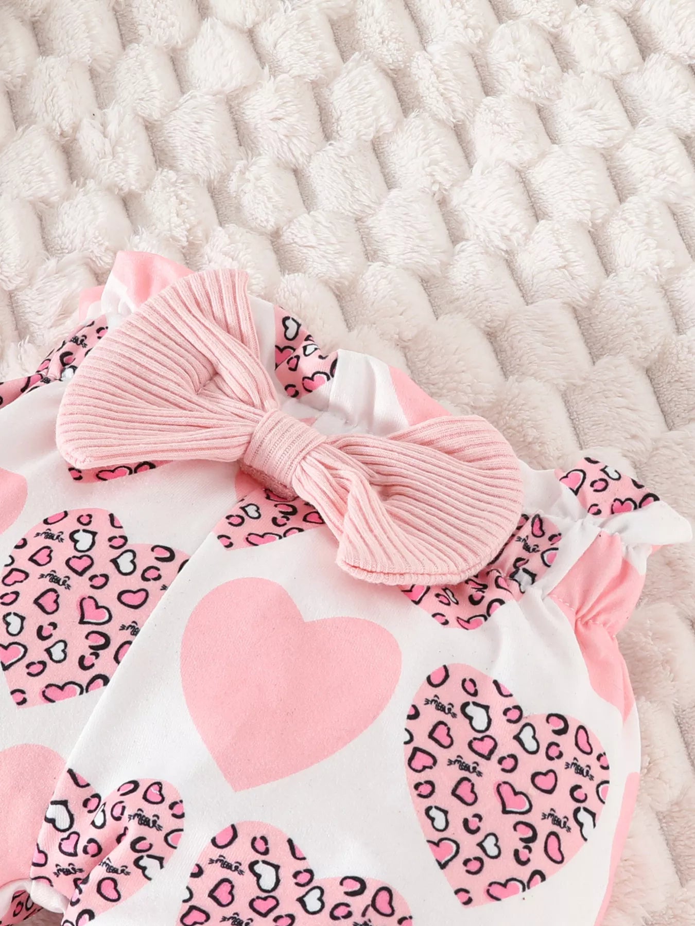 Children's Bubble Texture Long Sleeve Top and Pants Set with Headband - PBNJ FASHIONS