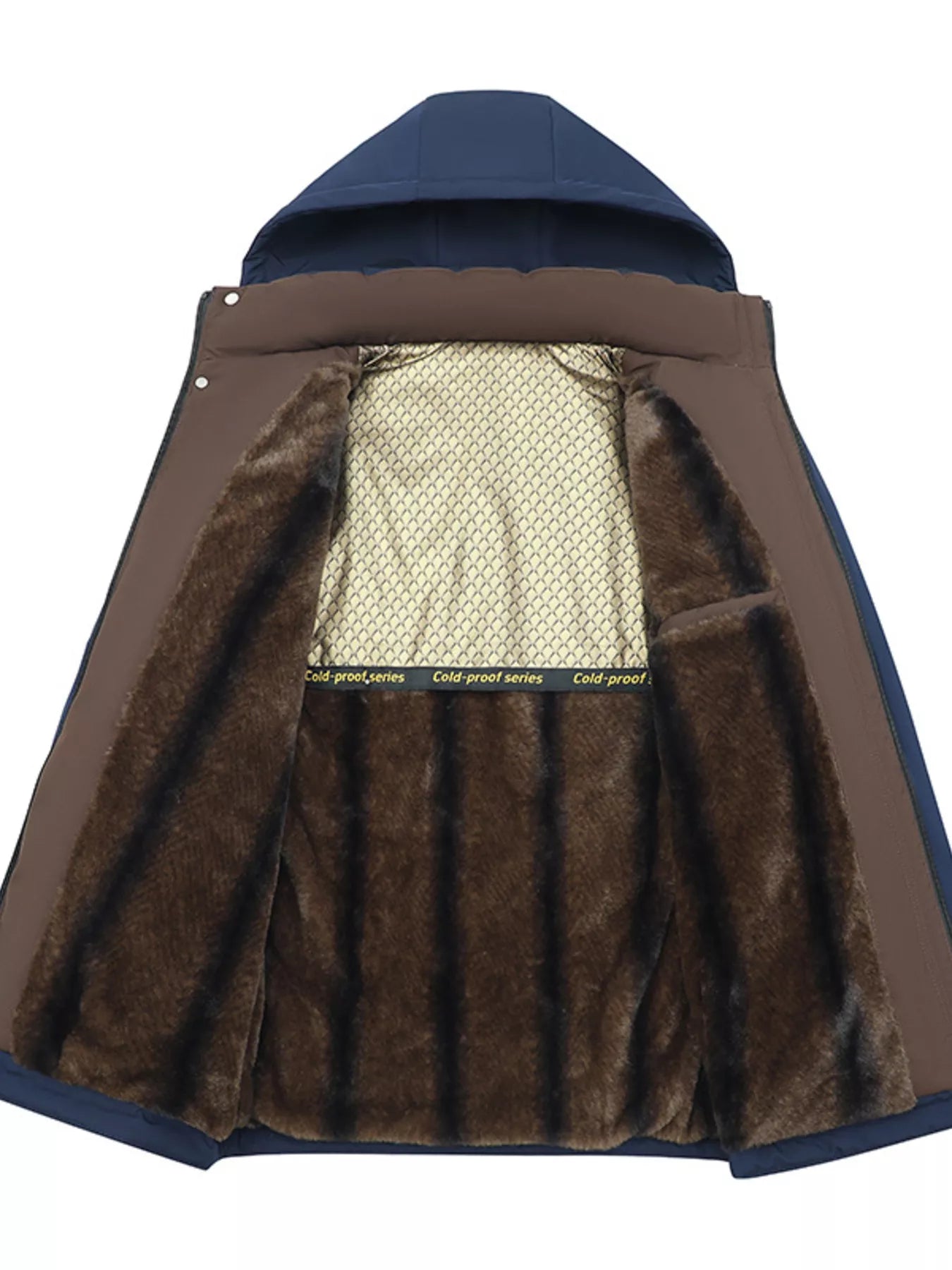 Men's Plus Size Fleece Lined Hooded Winter Coat - PBNJ FASHIONS
