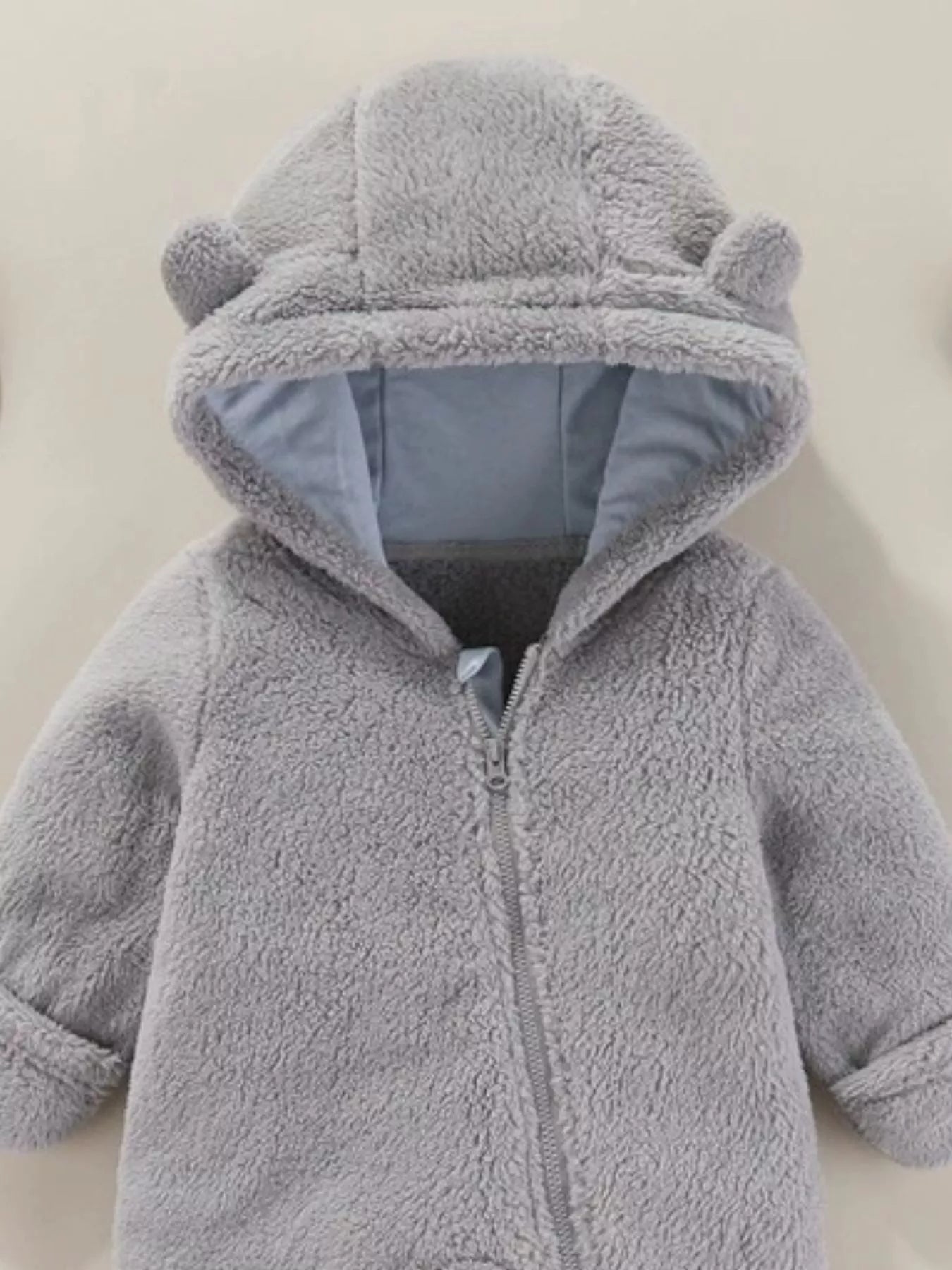 Children's Cozy Bear Hooded Fleece One - Piece - PBNJ FASHIONS
