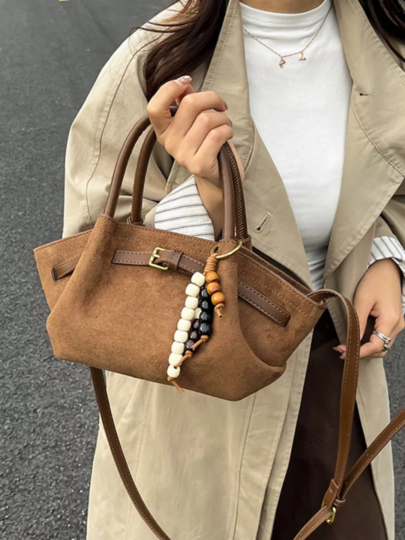 Buckle Decor Tote Bag - PBNJ FASHIONS