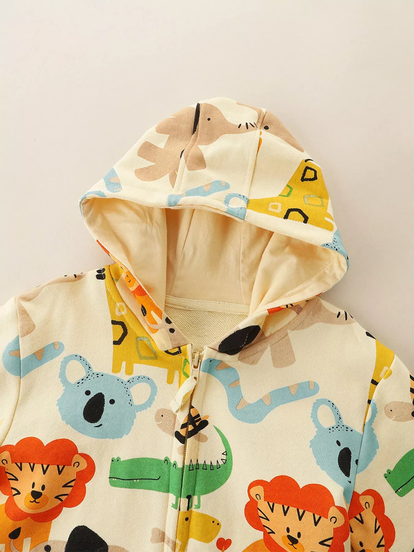 Children's Animal Print Zip - Up Hoodie - PBNJ FASHIONS