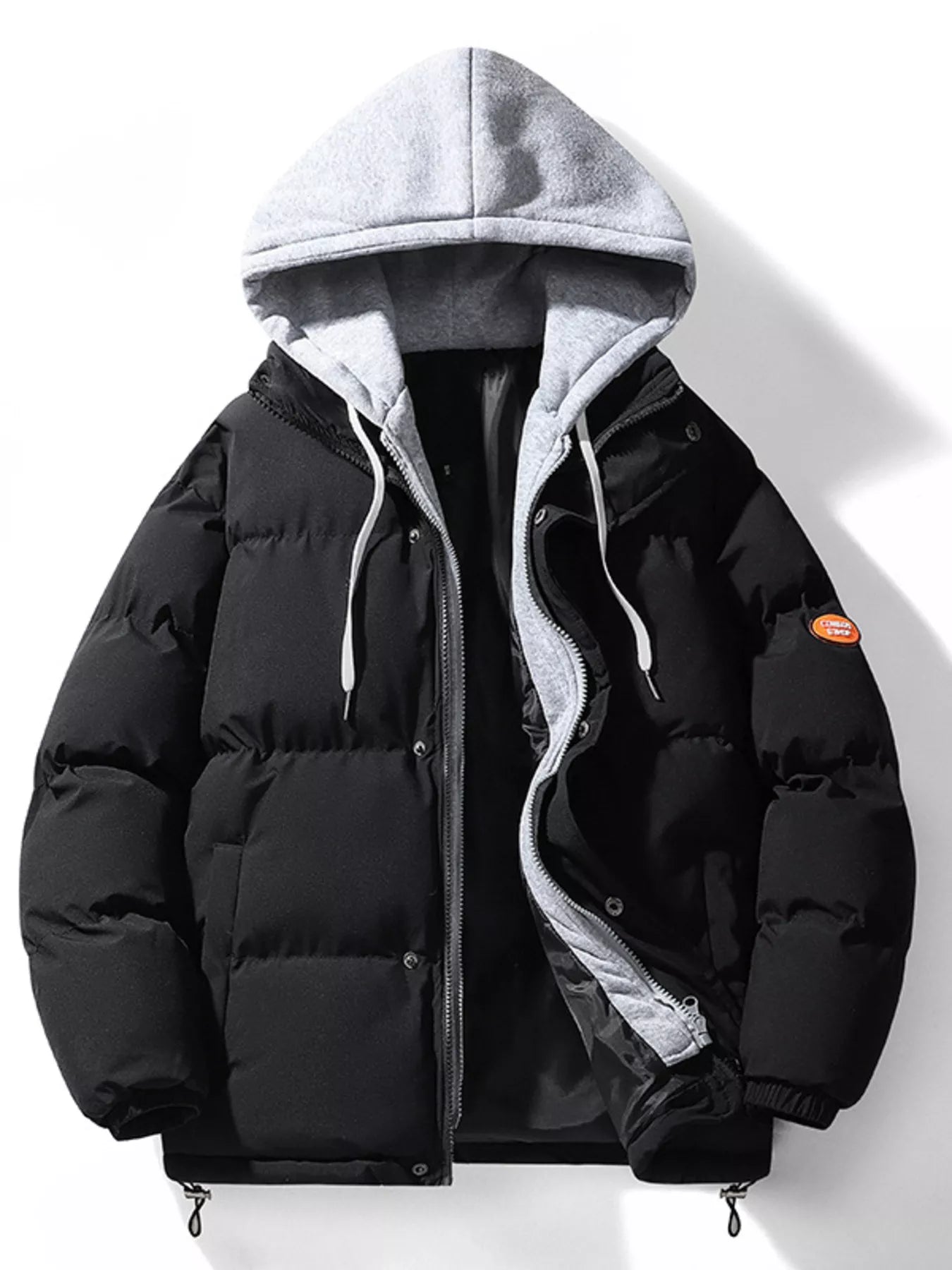 Men's Plus Size Hooded Padded Puffer Jacket - PBNJ FASHIONS