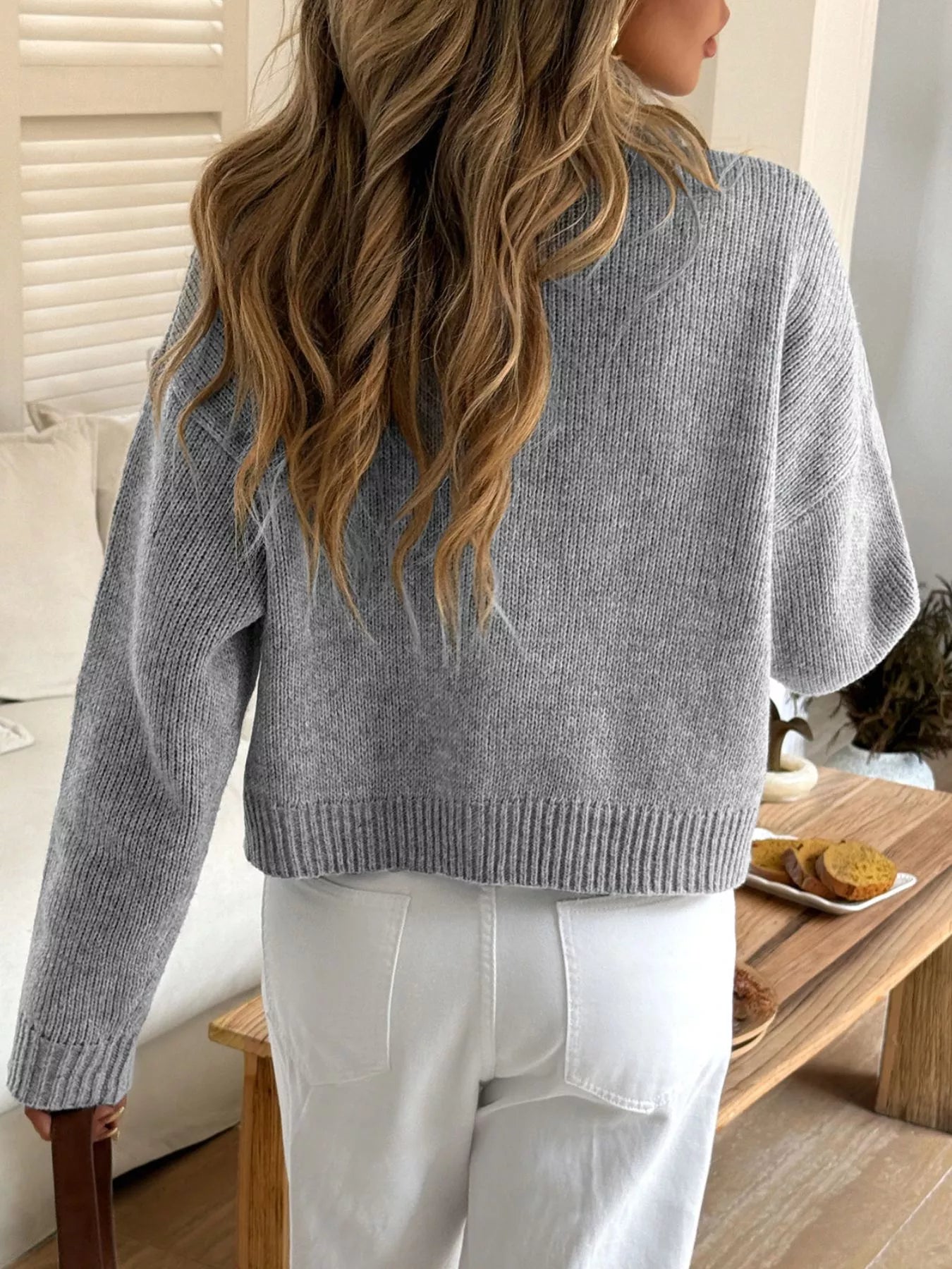 Button - Down Knit Cardigan - PBNJ FASHIONS