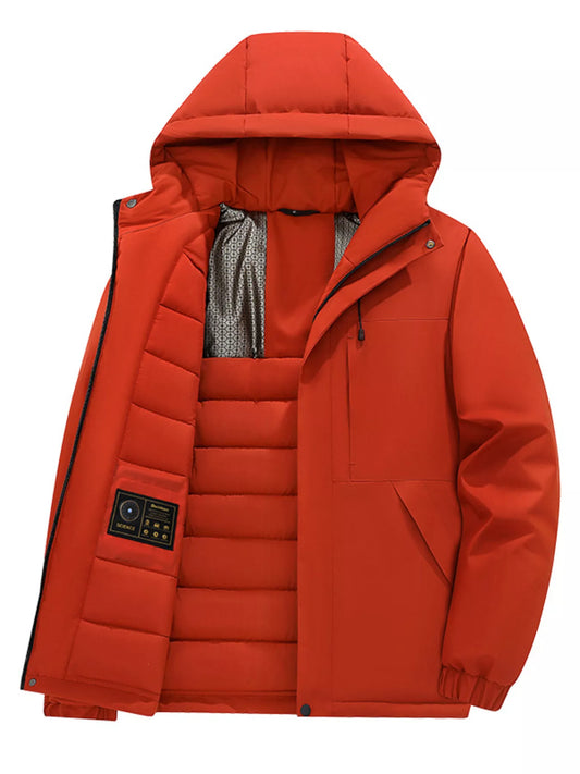 Men's Full Size Zip Up Hooded Winter Coat Plus Size - PBNJ FASHIONS