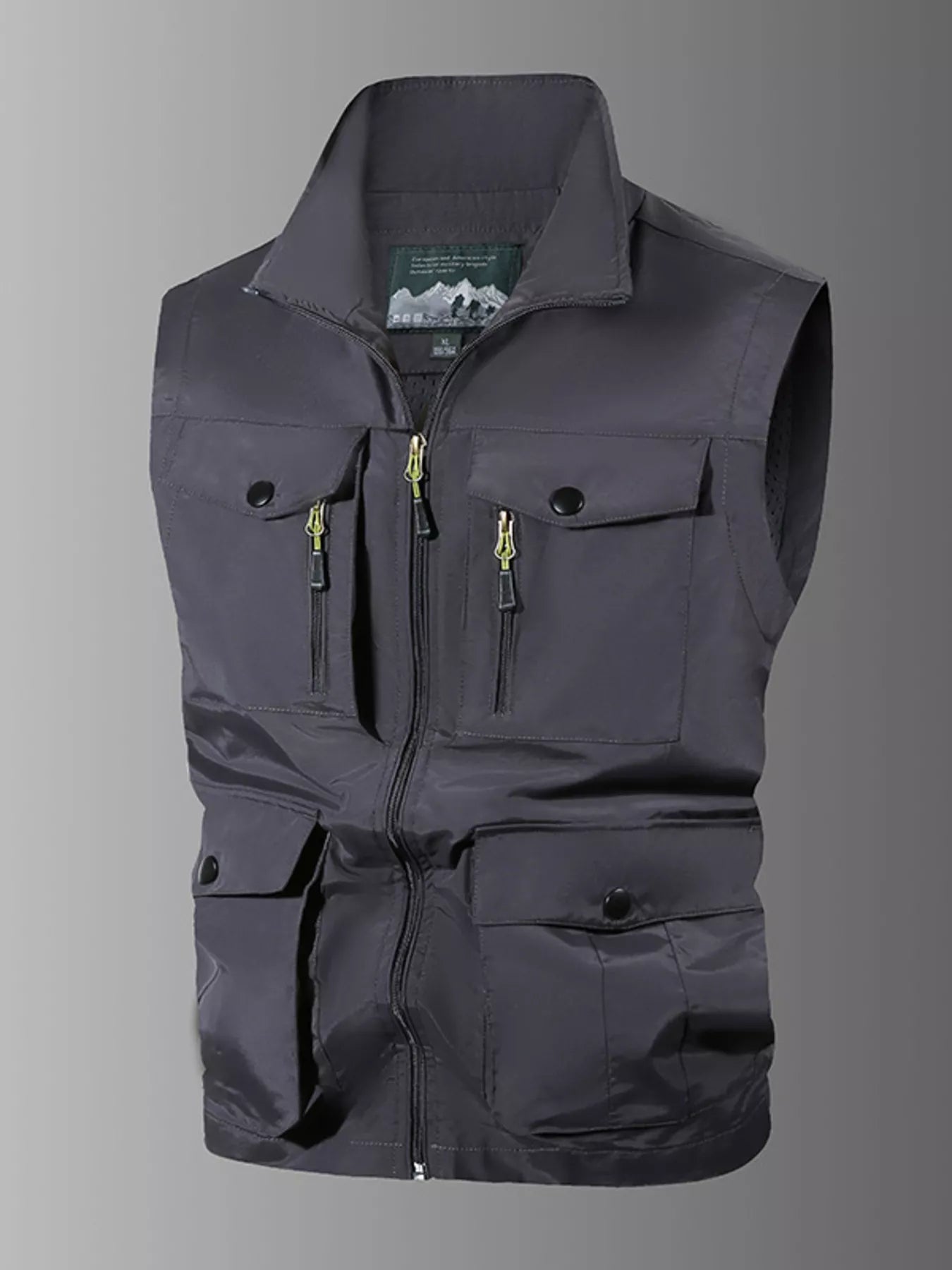 Men's Plus Size Multi - Pocket Outdoor Vest - PBNJ FASHIONS