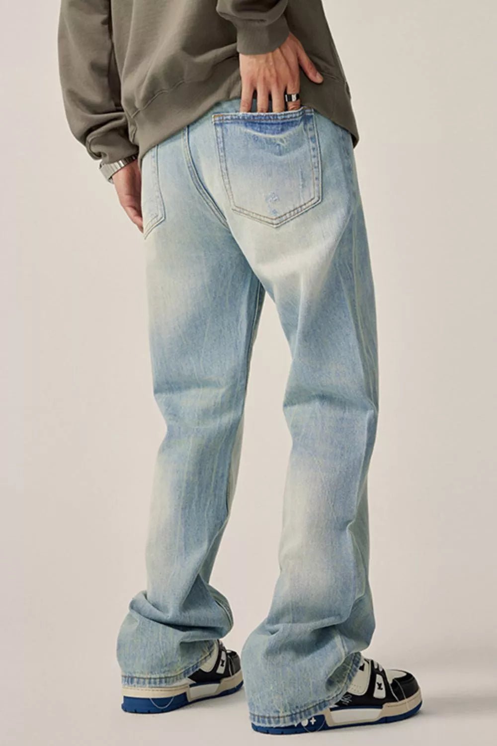 Men's Wash Relaxed Fit Jeans - PBNJ FASHIONS