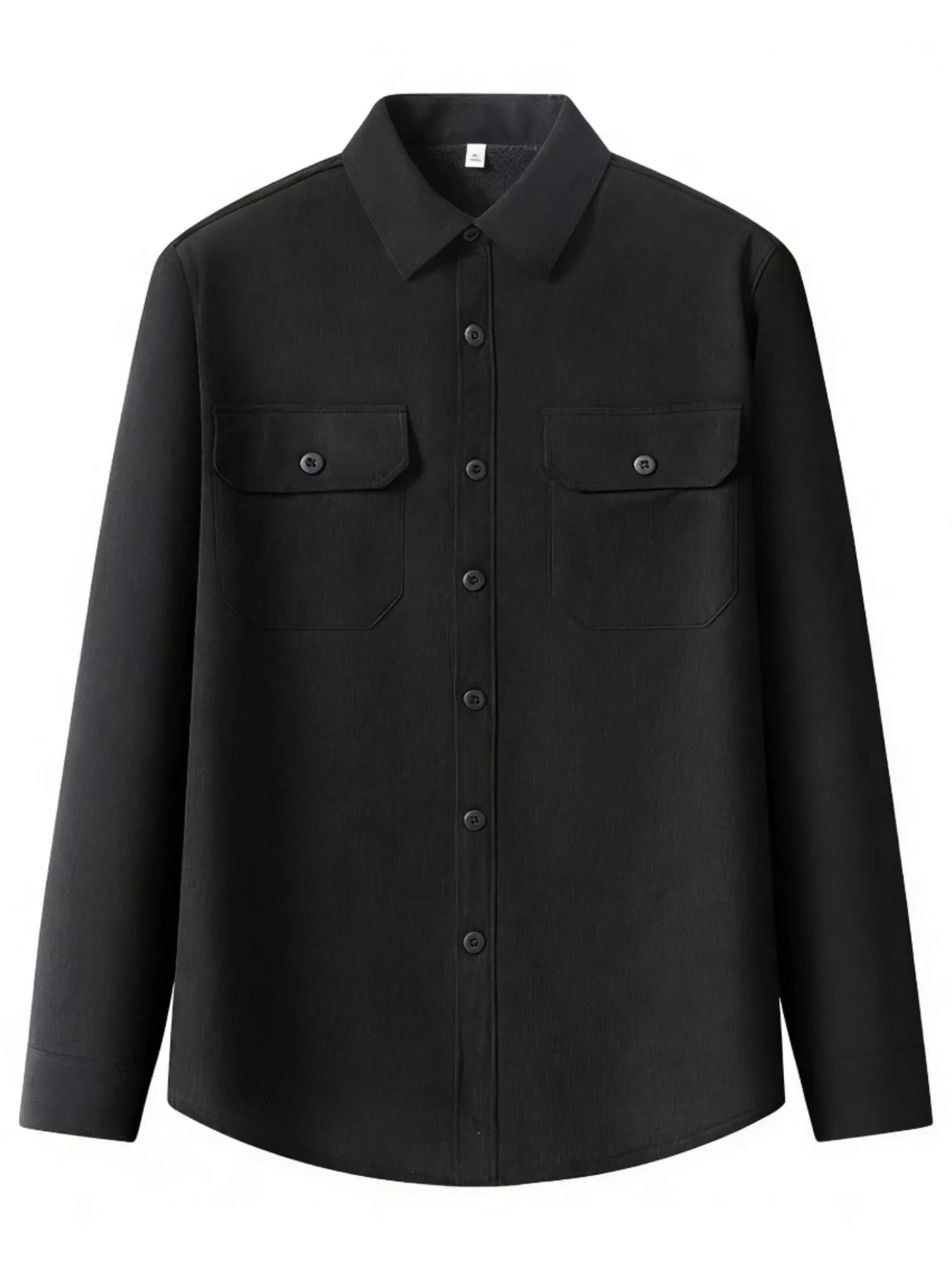 Men's Plus Size Button Up Long Sleeve Shirt - PBNJ FASHIONS