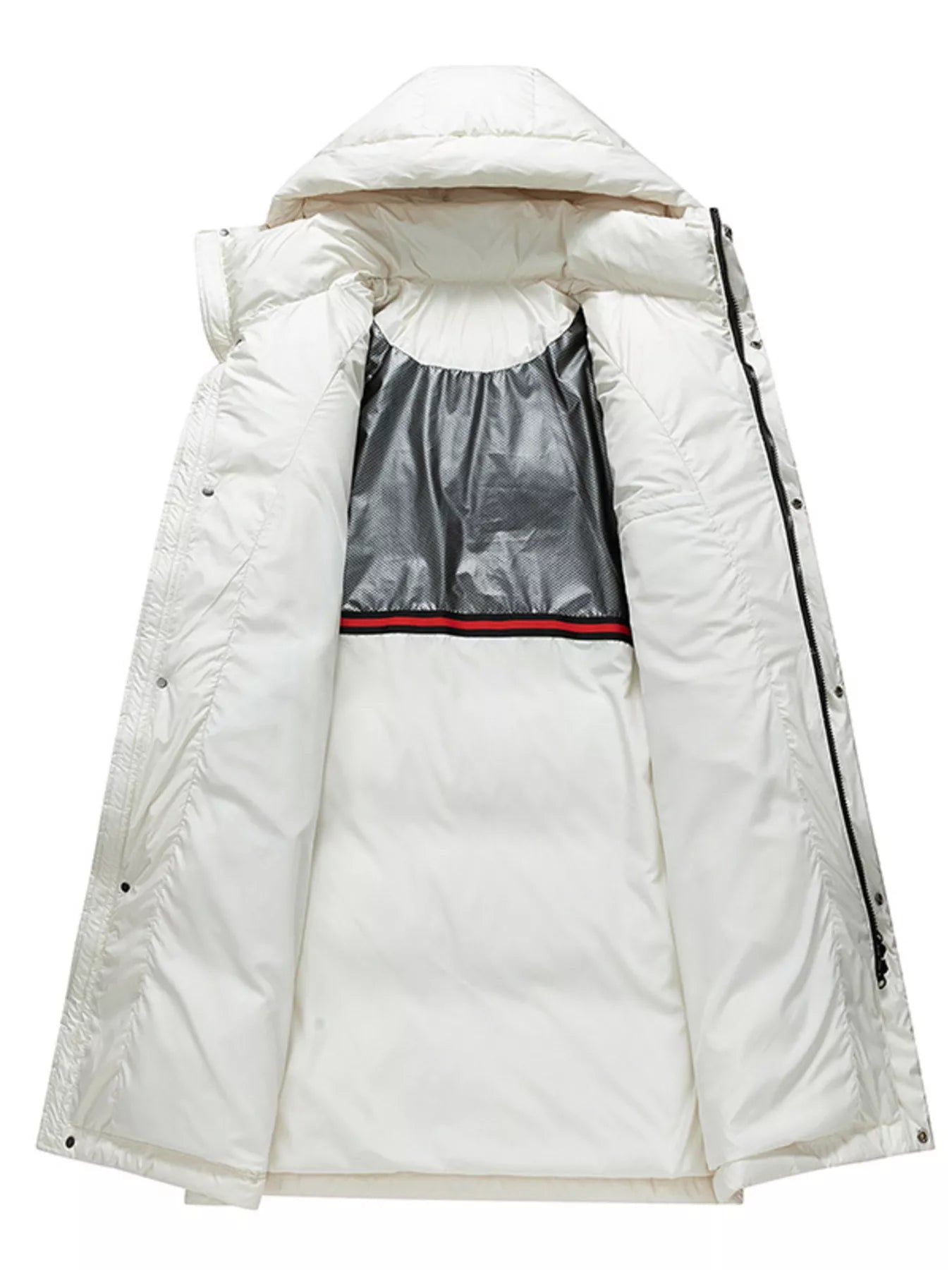 Men's Full Size Longline Hooded Down Coat Plus Size - PBNJ FASHIONS