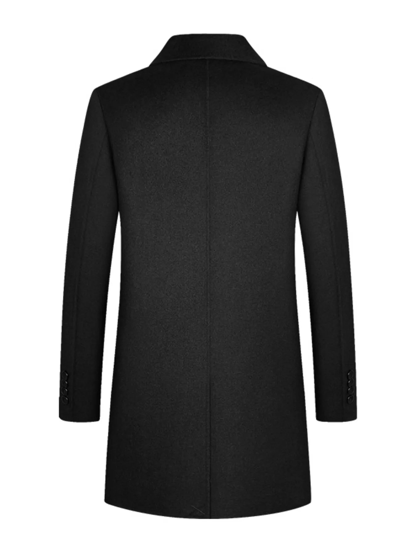 Men's Plus Size Button Up Long Sleeve Coat - PBNJ FASHIONS