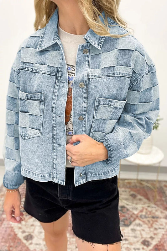 Button Up Wash Denim Jacket - PBNJ FASHIONS