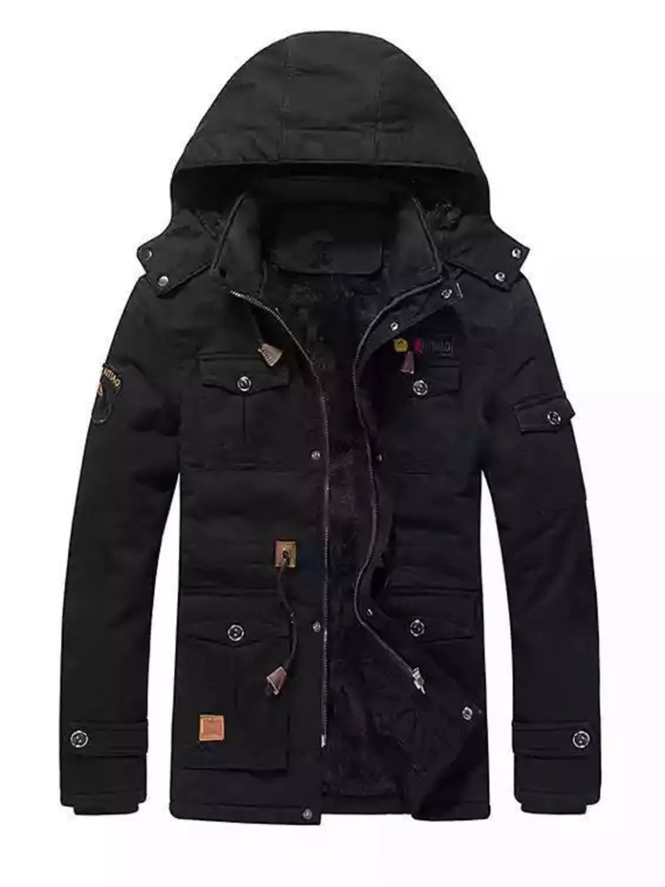 Men's Full Size Warm Hooded Parka Coat Plus Size - PBNJ FASHIONS