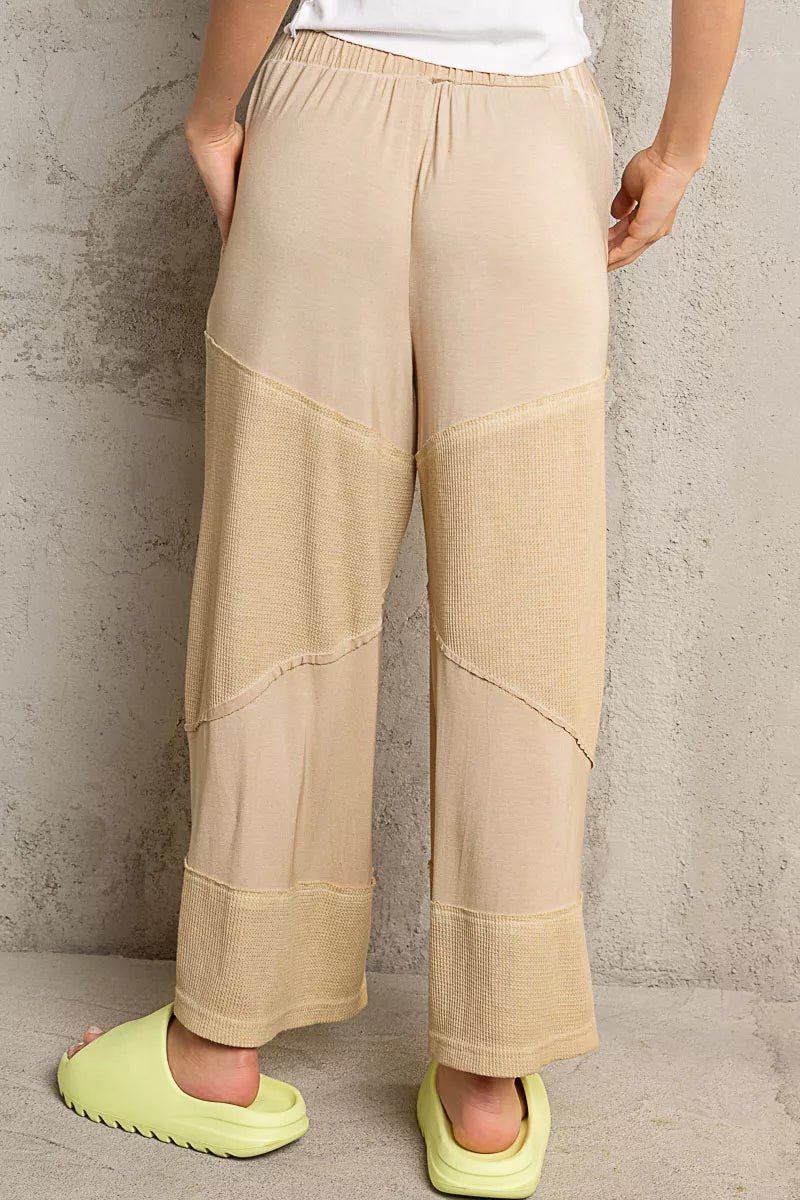 POL Elastic Waistband Wide Leg Pants with Drawstring - PBNJ FASHIONS