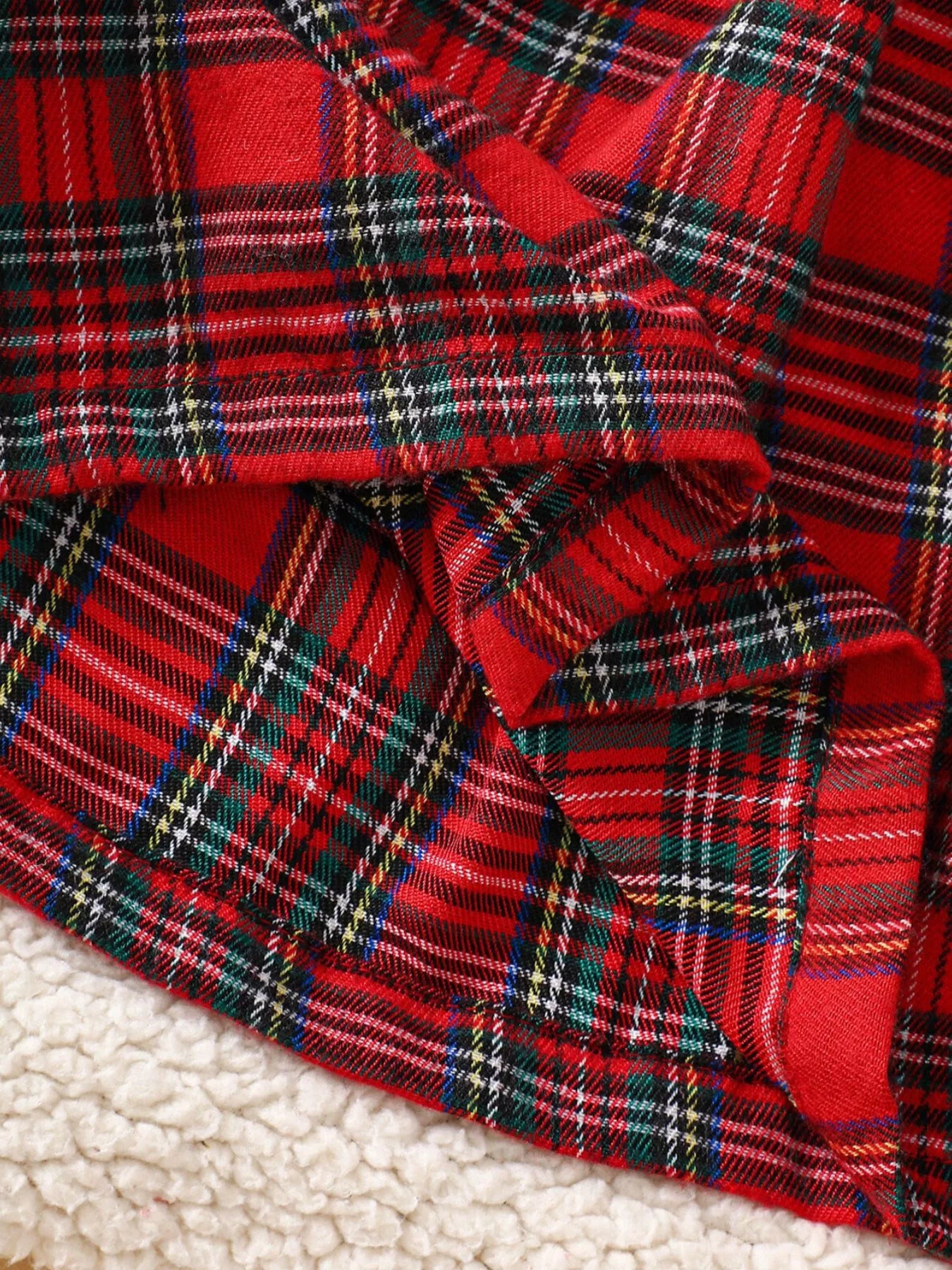Children's Christmas Plaid Embroidered Smocked Dress - PBNJ FASHIONS