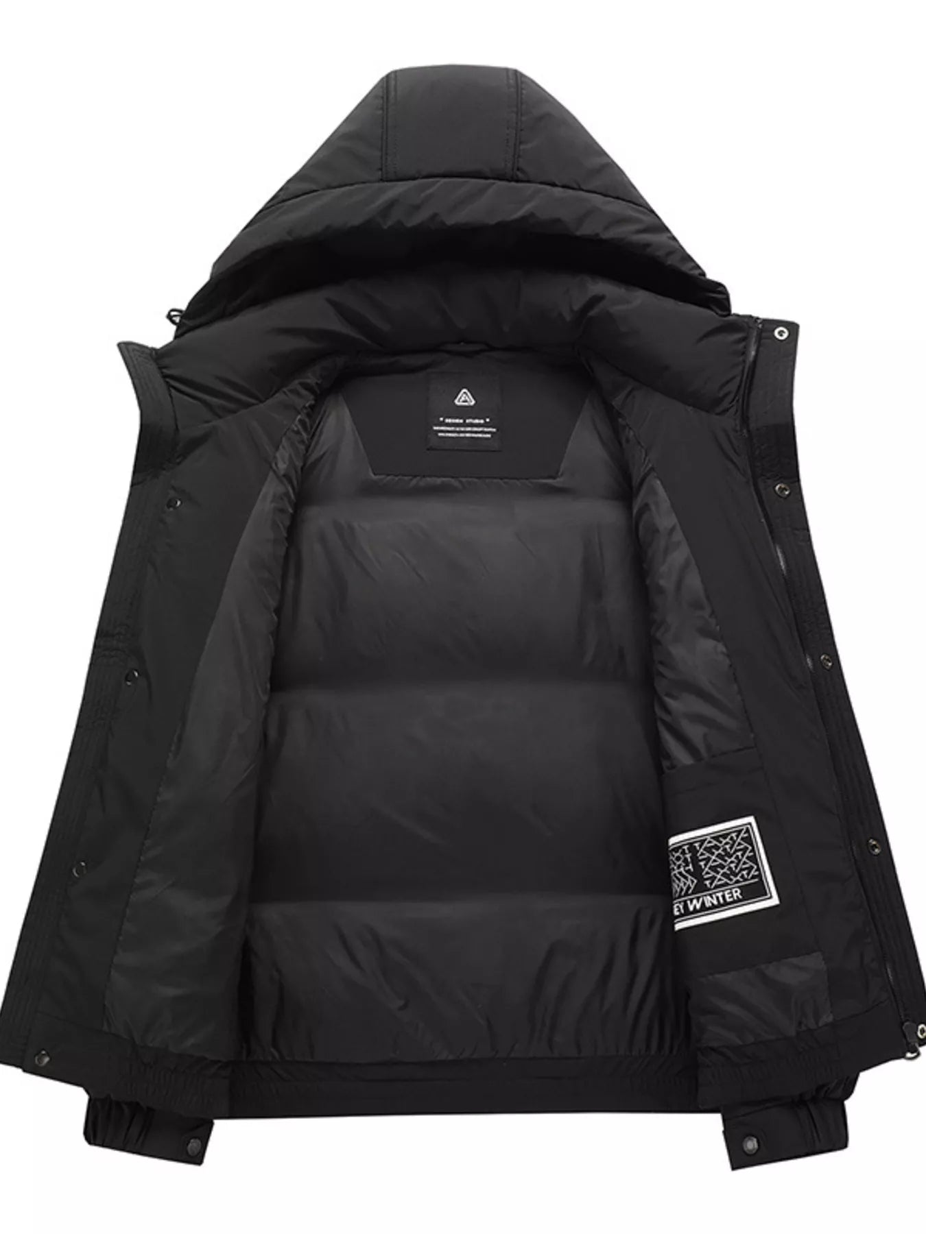 Men's Plus Size Hooded Padded Puffer Jacket - PBNJ FASHIONS