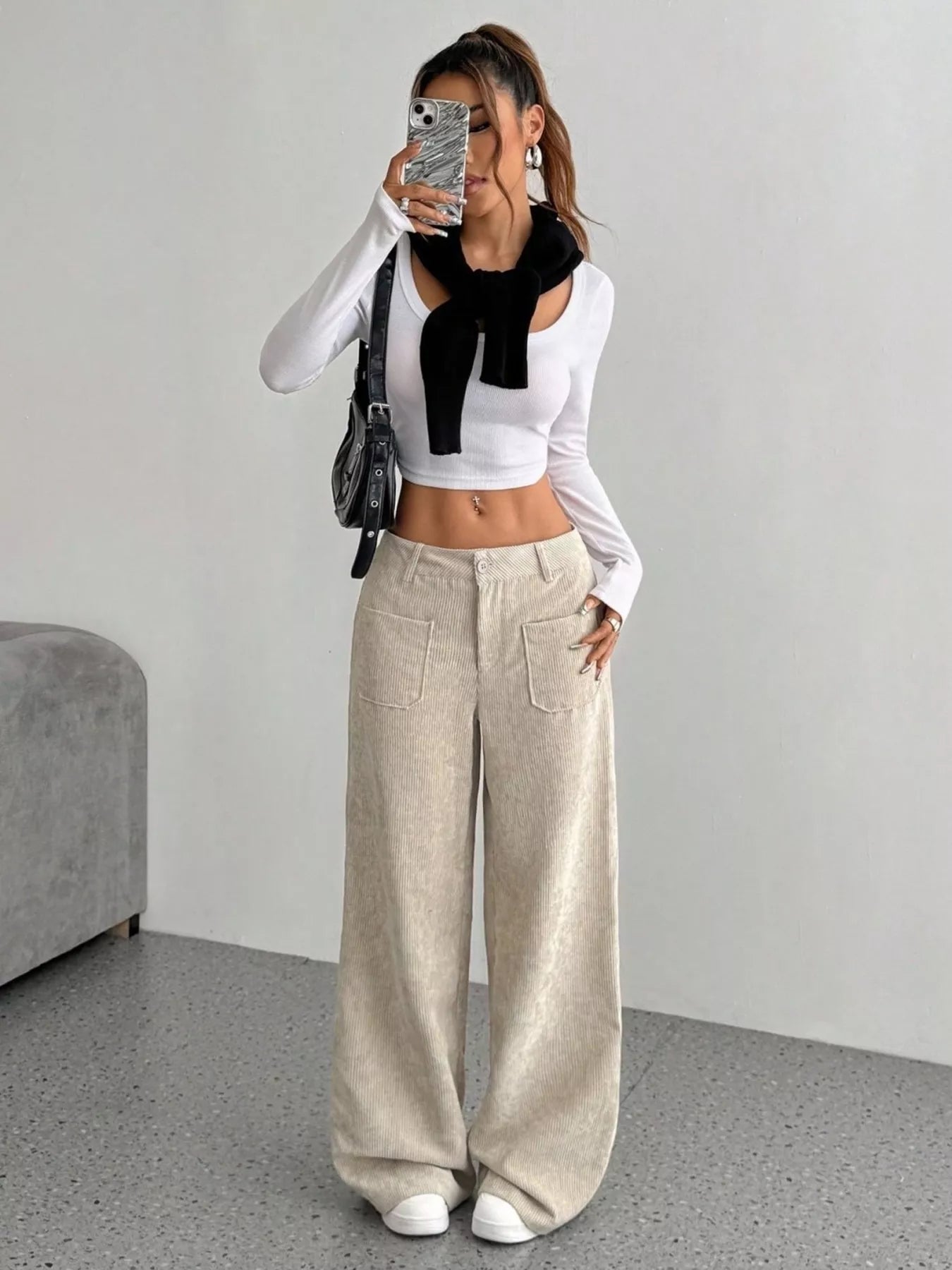 Corduroy Wide Leg Pants - PBNJ FASHIONS