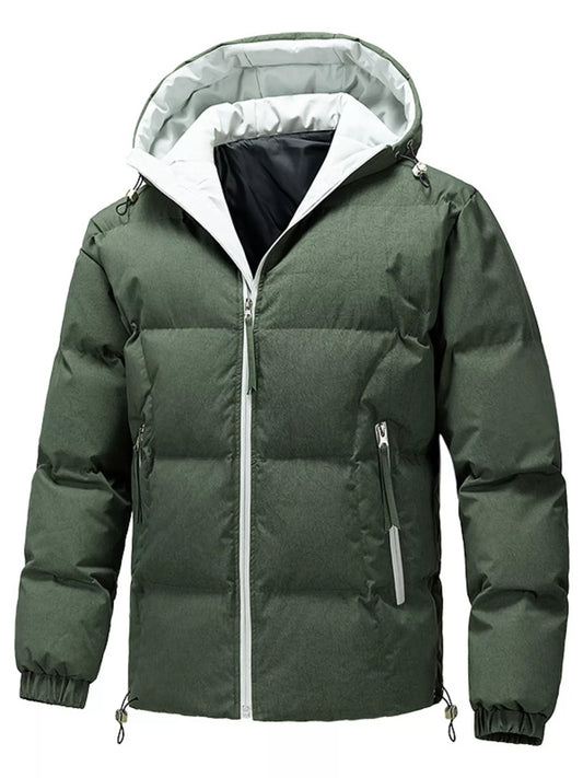 Men's Plus Size Warm Padded Hooded Puffer Jacket - PBNJ FASHIONS