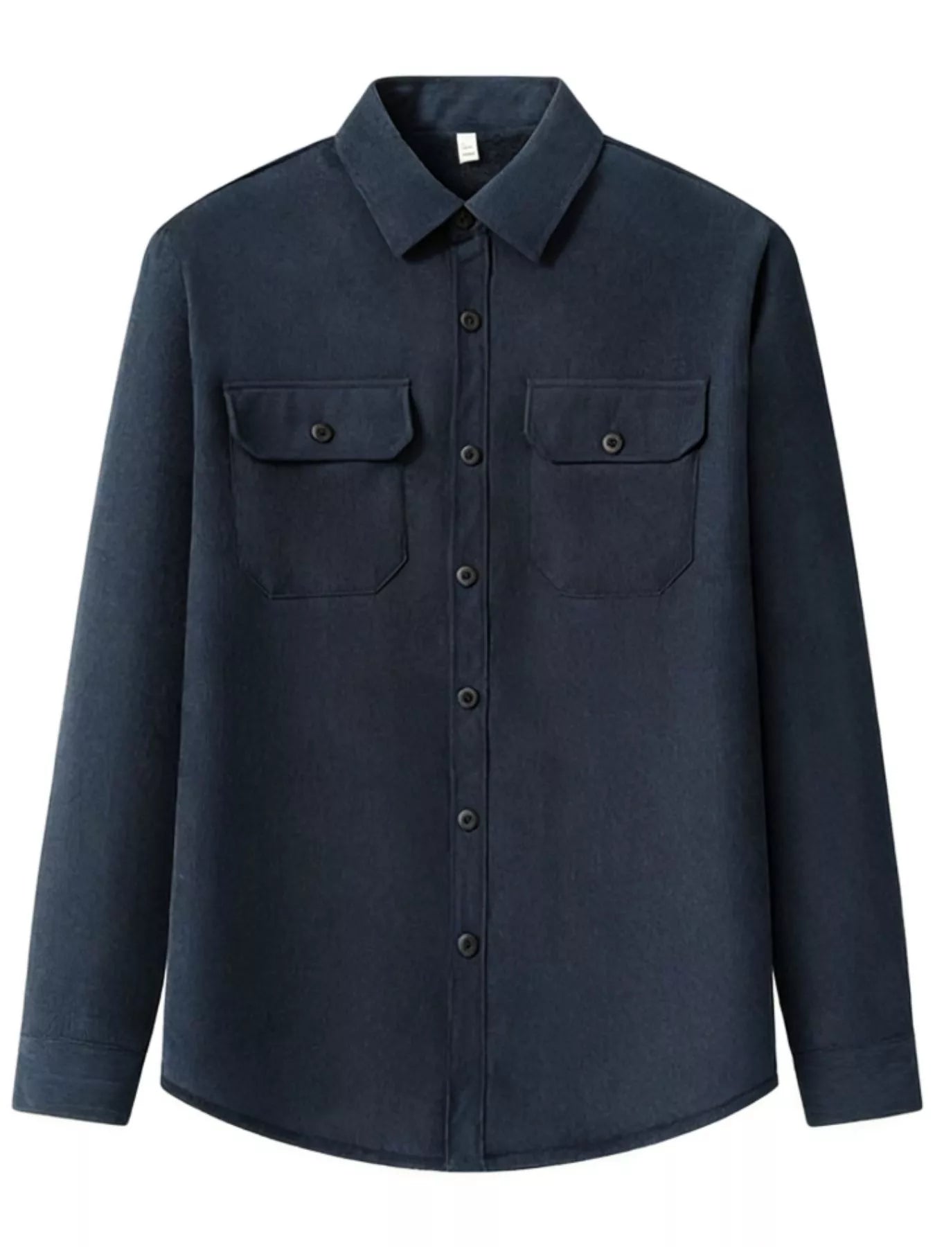 Men's Plus Size Button Up Long Sleeve Shirt - PBNJ FASHIONS
