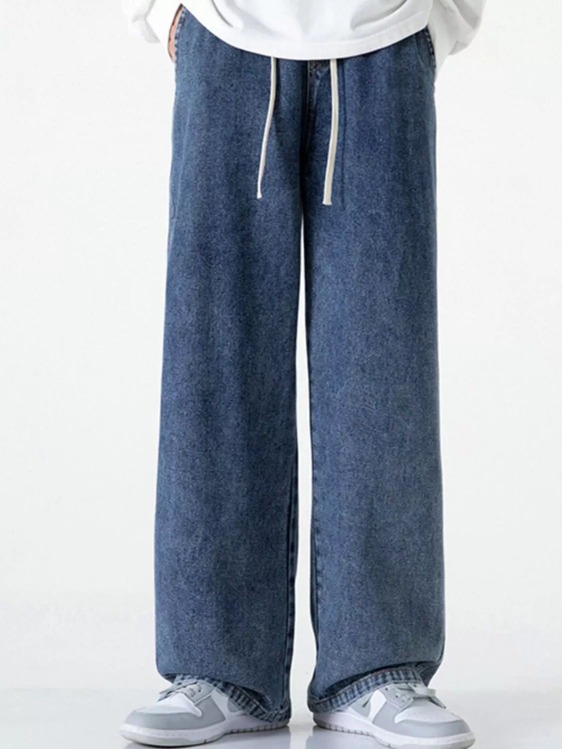 Men's Full Size Loose Fit Drawstring Jeans Plus Size - PBNJ FASHIONS