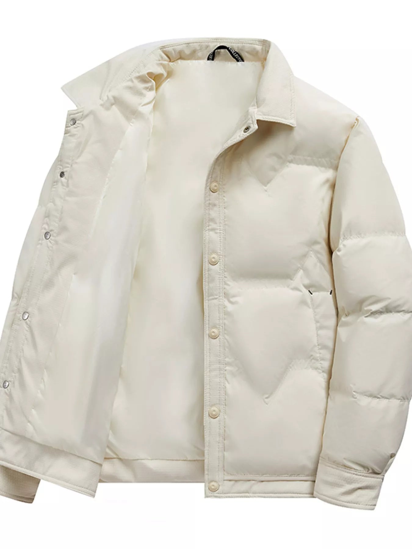 Men's Plus Size Snap - Down Padded Winter Coat - PBNJ FASHIONS