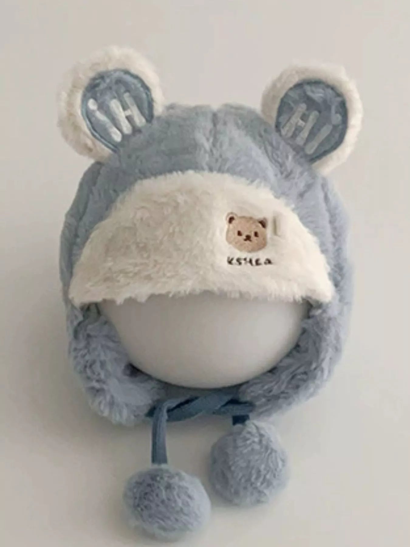 Children's Bear Ear Fluffy Hat - PBNJ FASHIONS