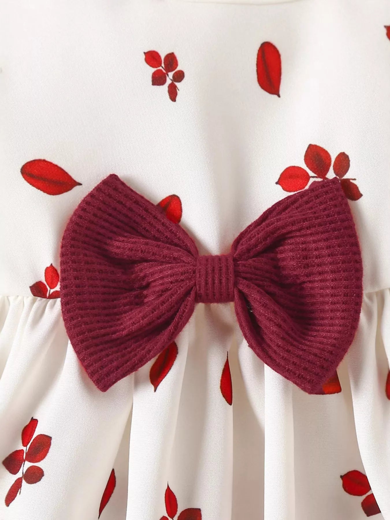 Children's Bow Dress & Ruffle Trim Cardigan Set - PBNJ FASHIONS
