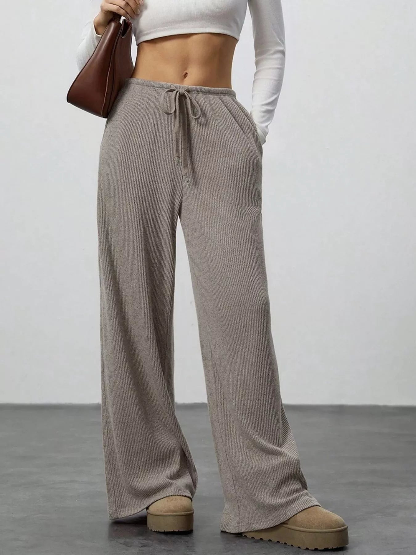Relaxed Fit Drawstring Pants - PBNJ FASHIONS