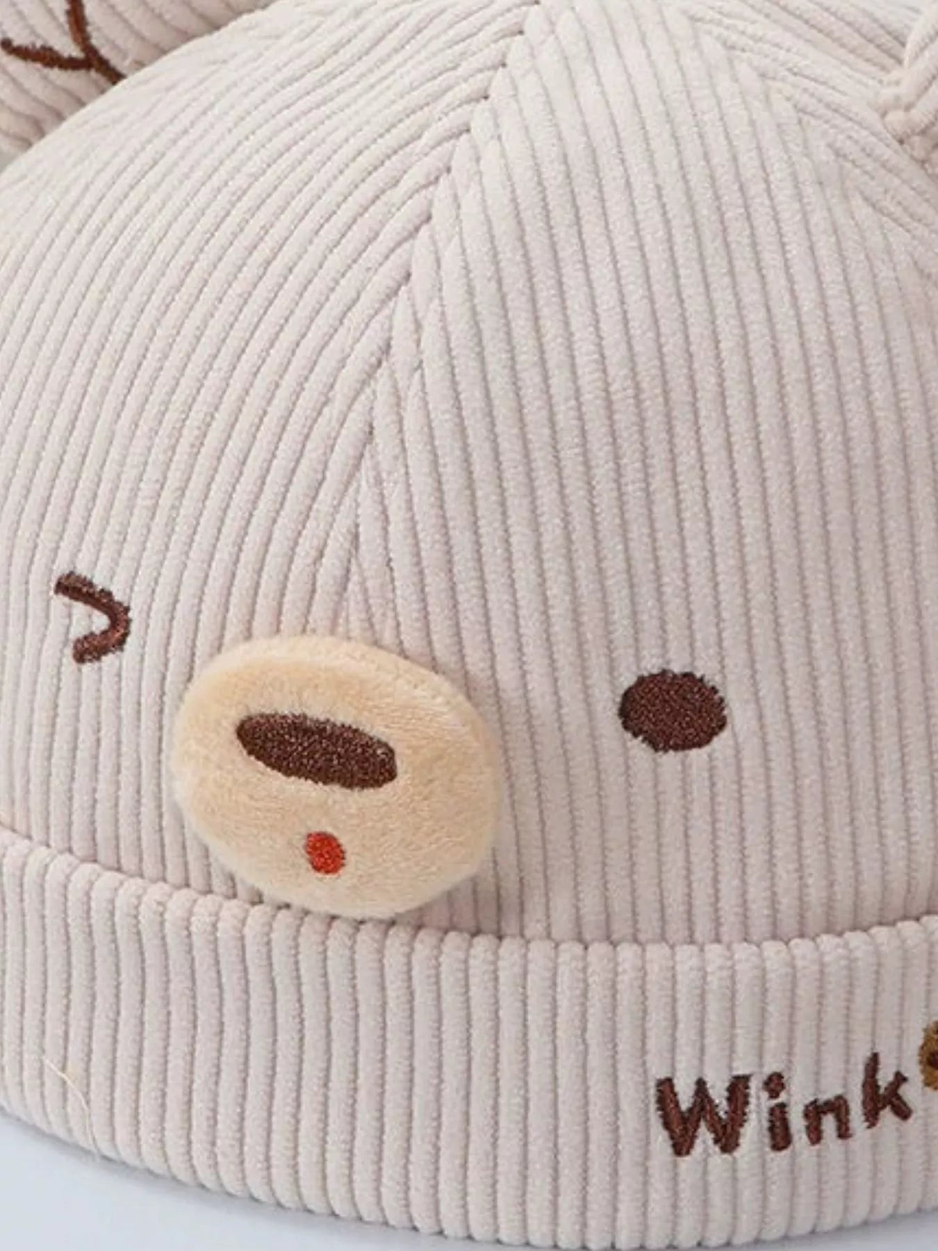 Children's Bear Ear Corduroy Hat - PBNJ FASHIONS