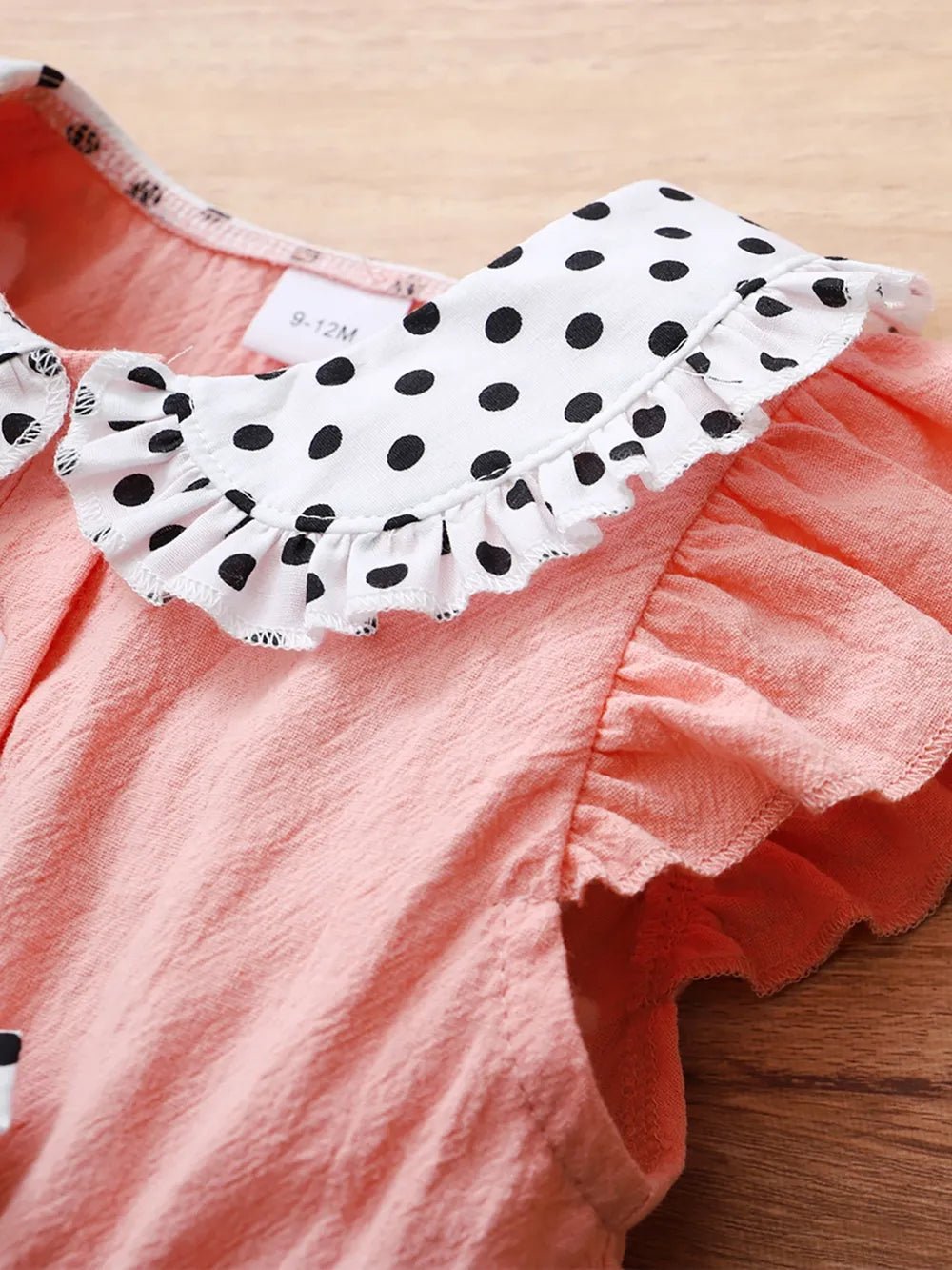 Children's Bow Peter Pan Collar Ruffle Sleeve Dress - PBNJ FASHIONS