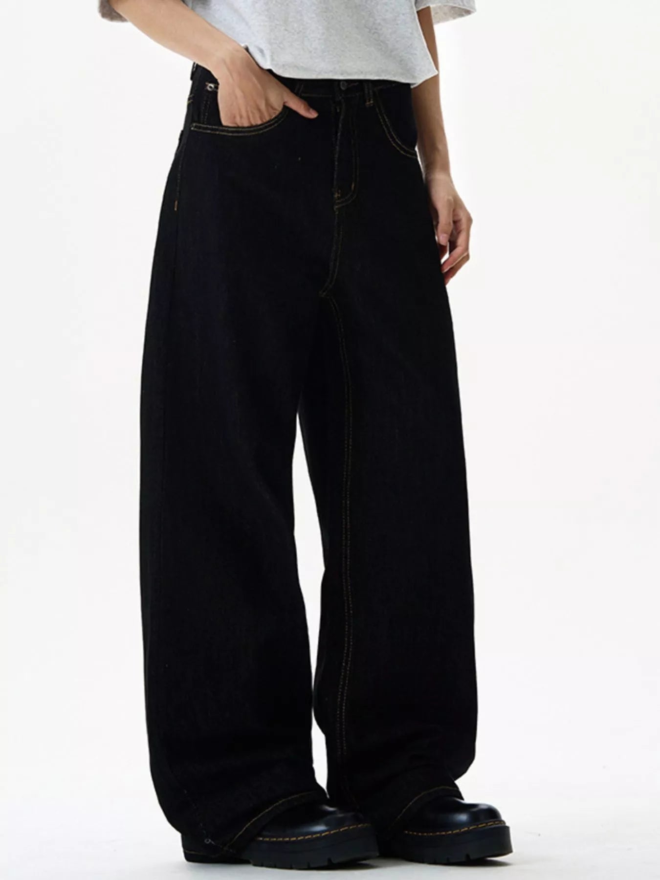 Men's Wide Leg Jeans - PBNJ FASHIONS