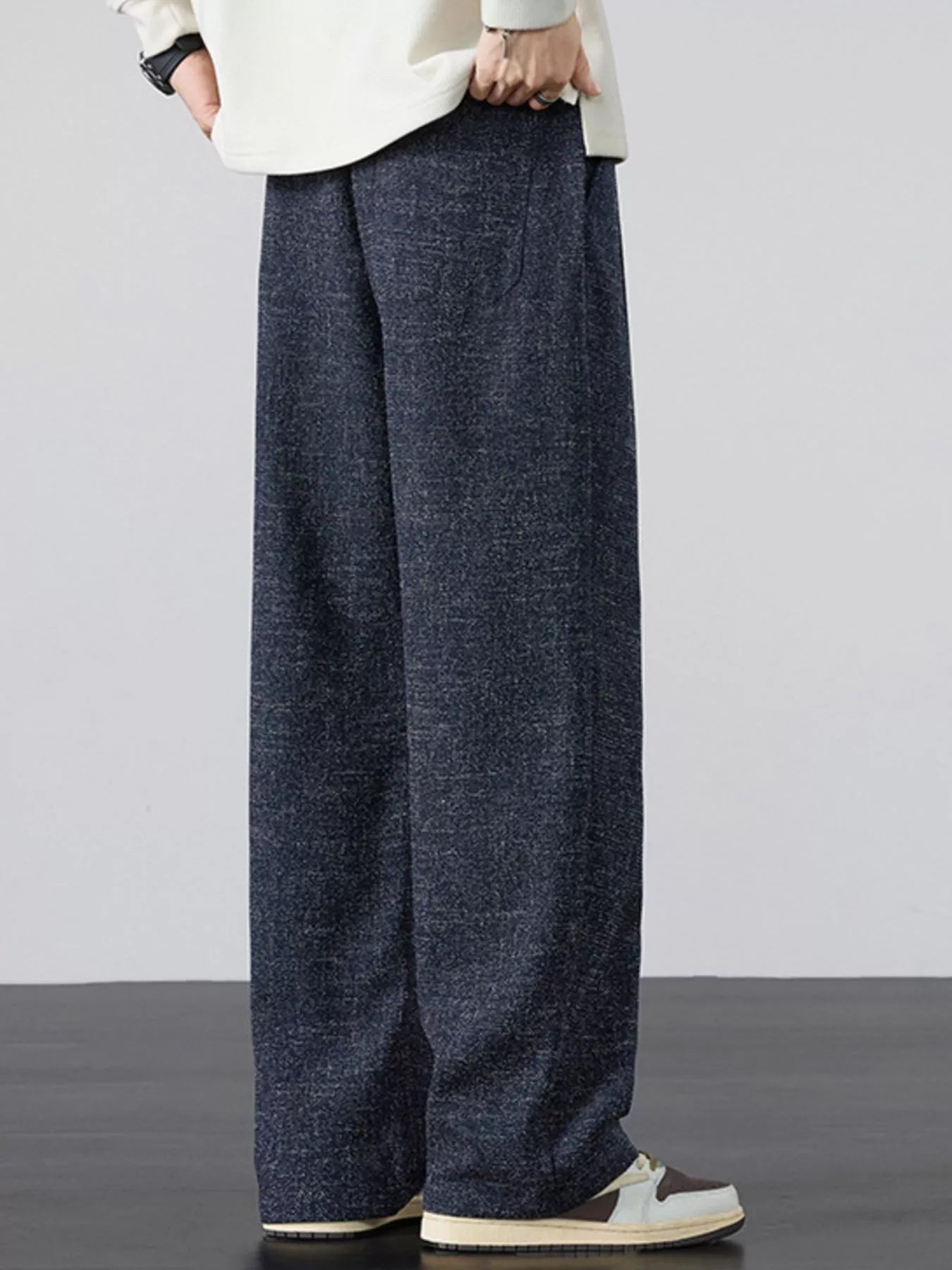 Men's Plus Size Casual Wide Leg Pants - PBNJ FASHIONS