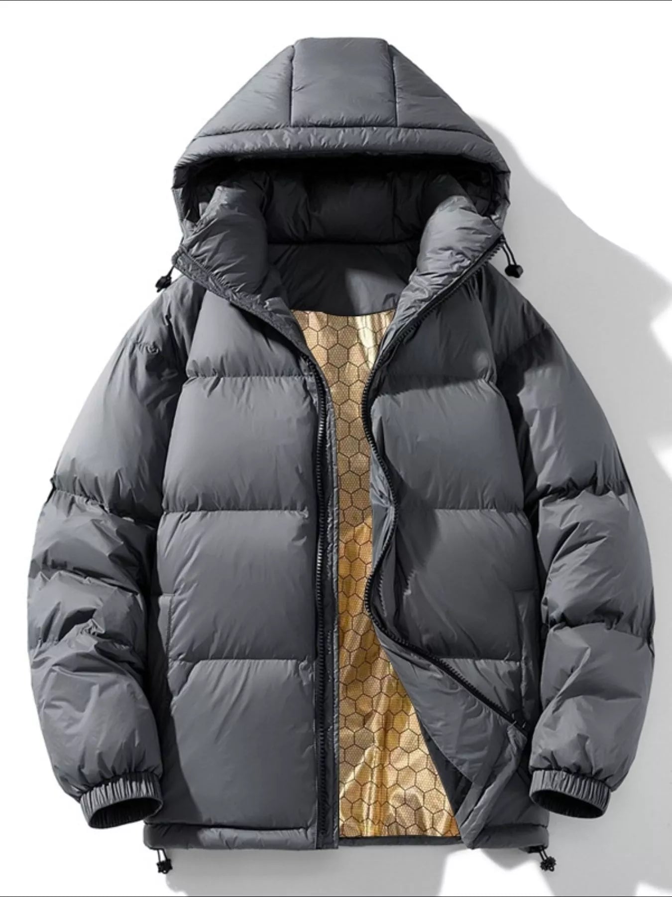 Men's Full Size Warm Padded Hooded Puffer Jacket Plus Size - PBNJ FASHIONS