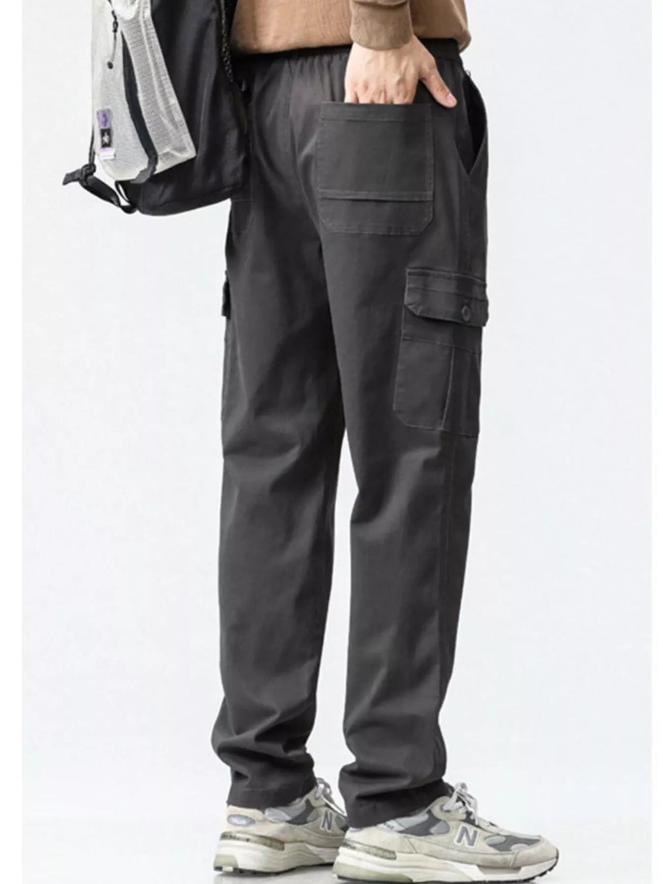 Men's Plus Size Relaxed Fit Cargo Pants - PBNJ FASHIONS