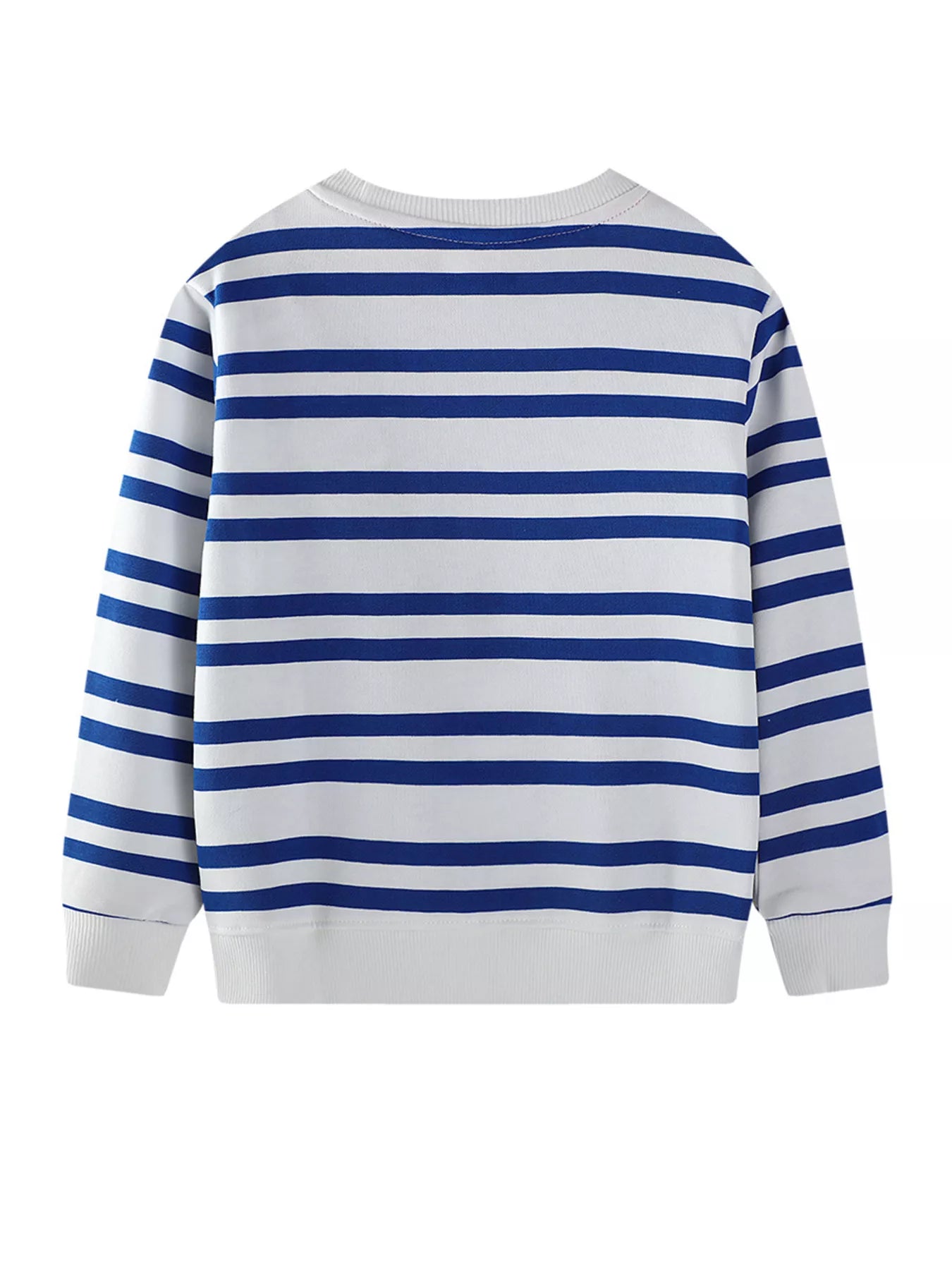 Children's Striped Animal Adventure Embroidered Sweatshirt - PBNJ FASHIONS
