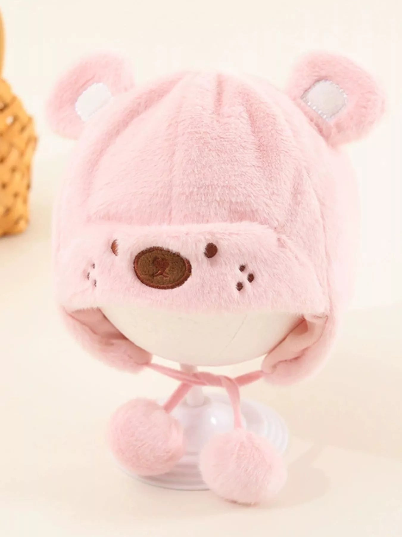Children's Cute Bear Ear Plush Hat - PBNJ FASHIONS