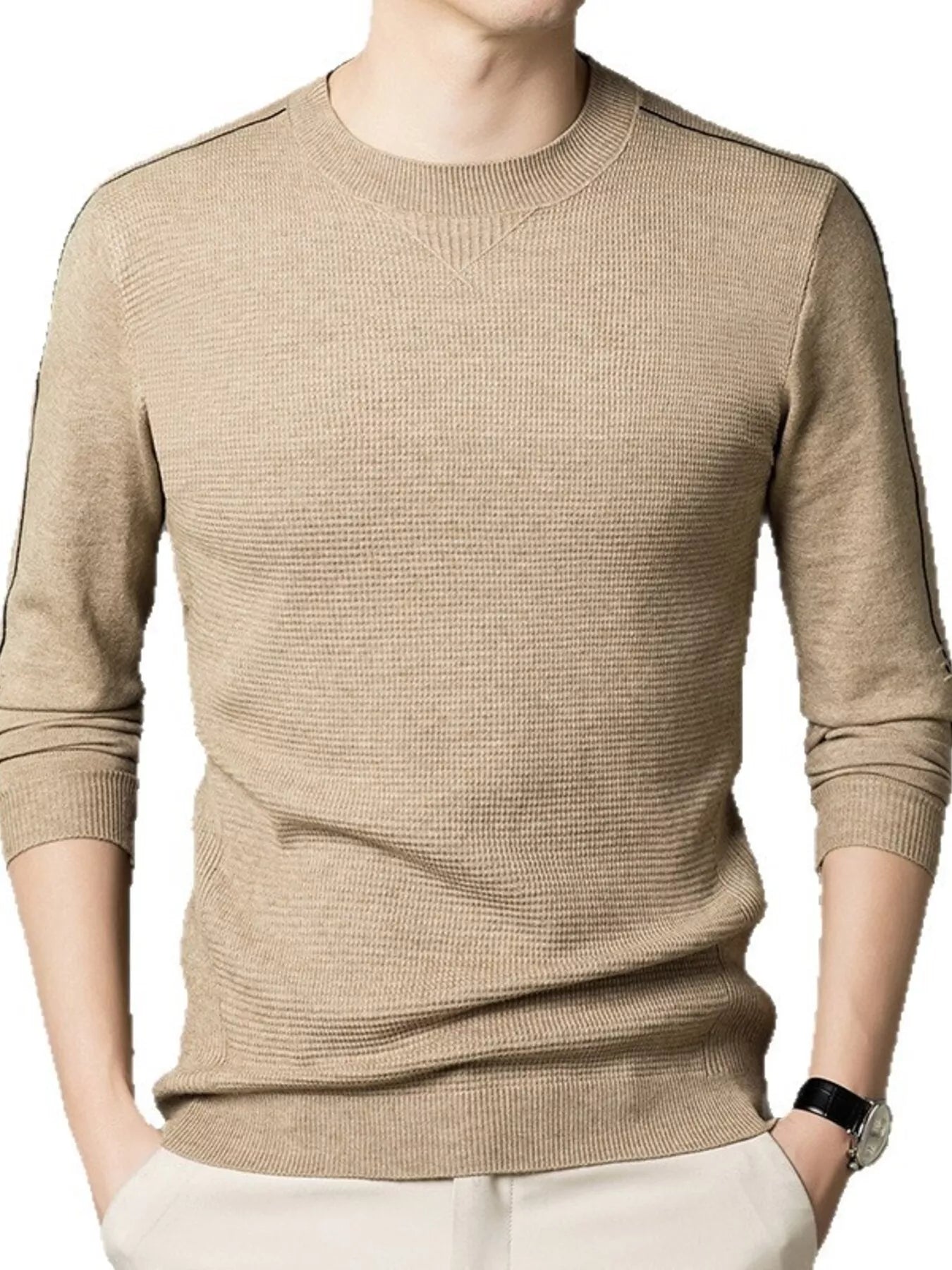 Men's Plus Size Textured Slim Fit Knit Top - PBNJ FASHIONS