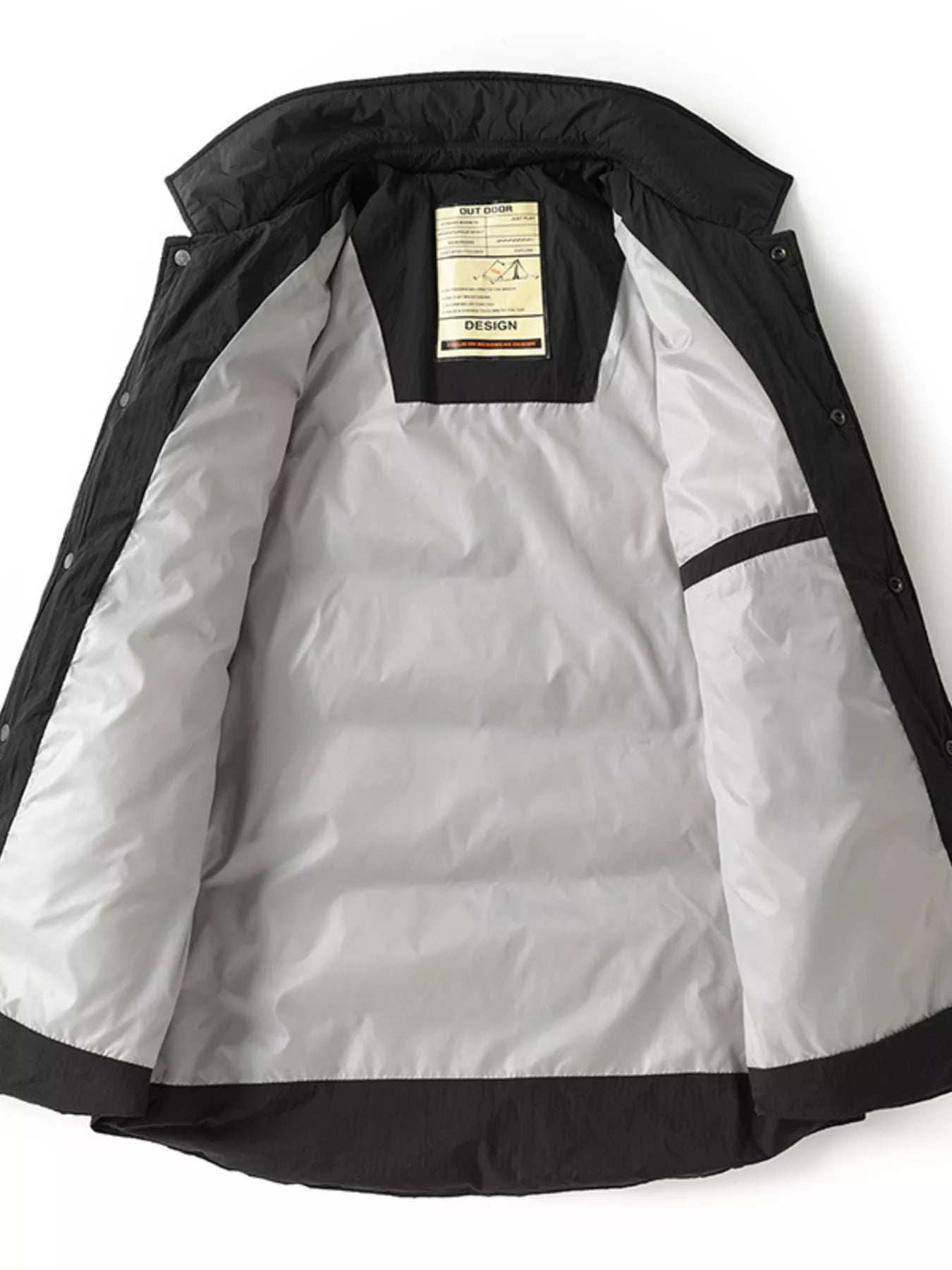 Men's Plus Size Quilted Padded Snap Down Jacket - PBNJ FASHIONS