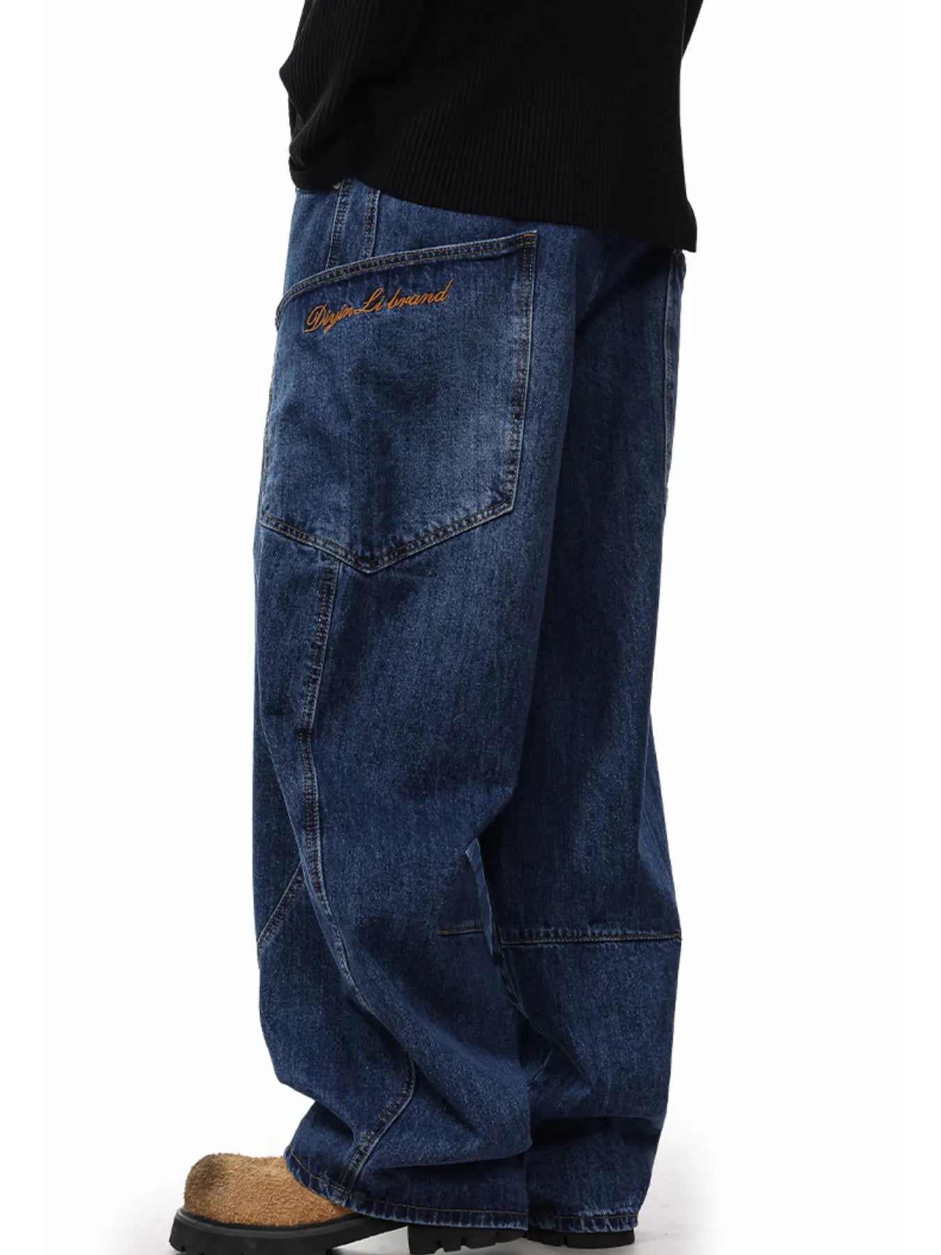 Men's Oversized Wide Leg Jeans | 100% Cotton | Machine Washable - PBNJ FASHIONS