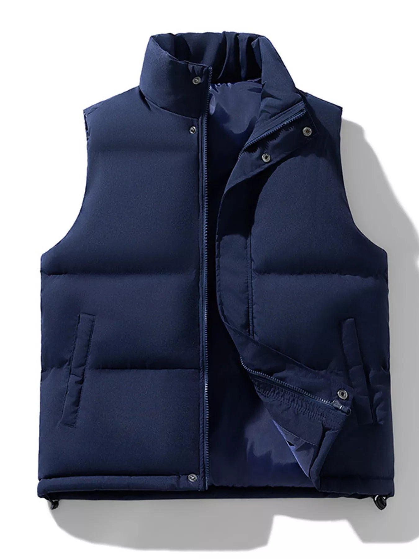 Men's Plus Size Zip Up Vest Coat - PBNJ FASHIONS