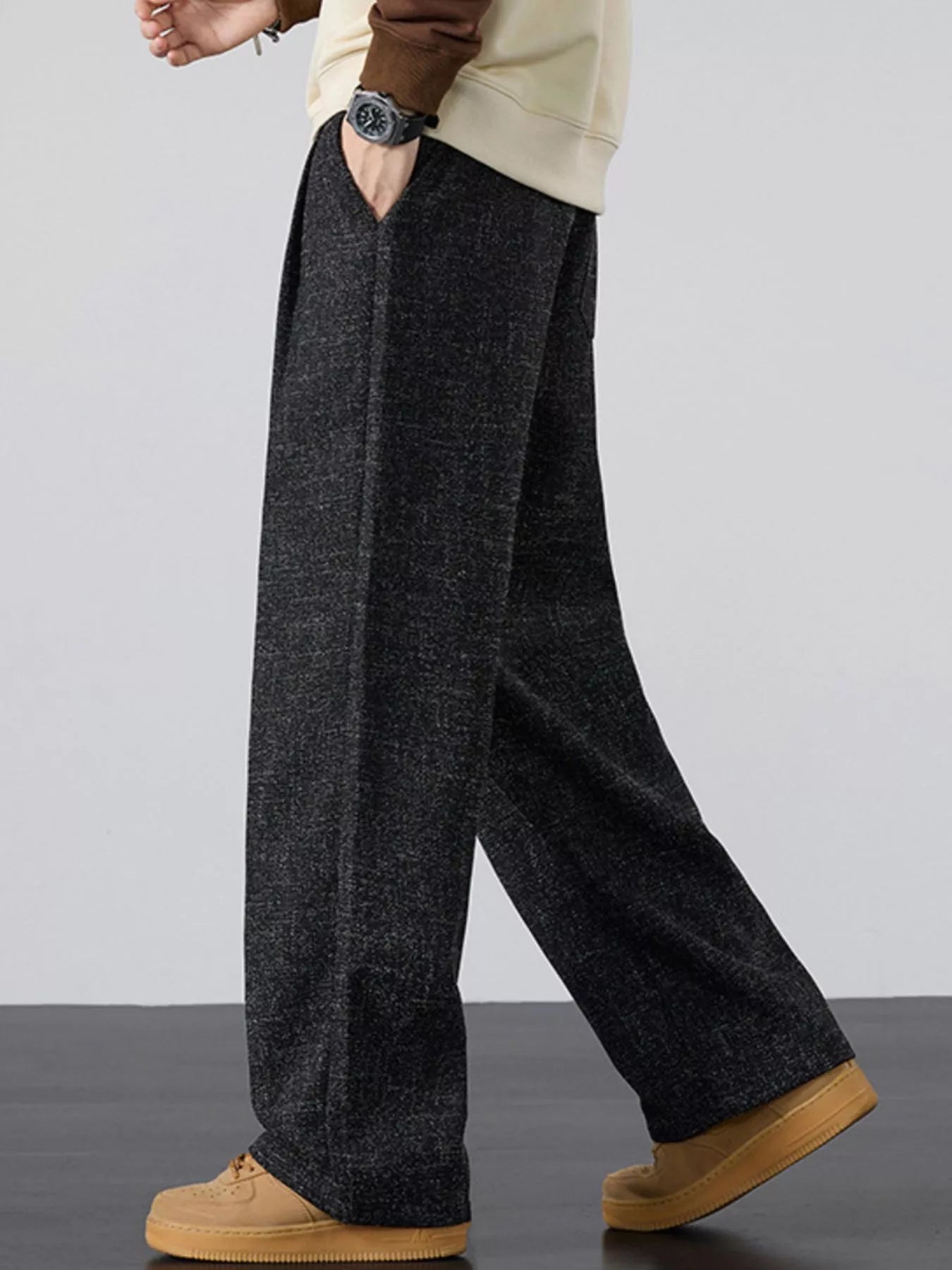Men's Plus Size Casual Wide Leg Pants - PBNJ FASHIONS