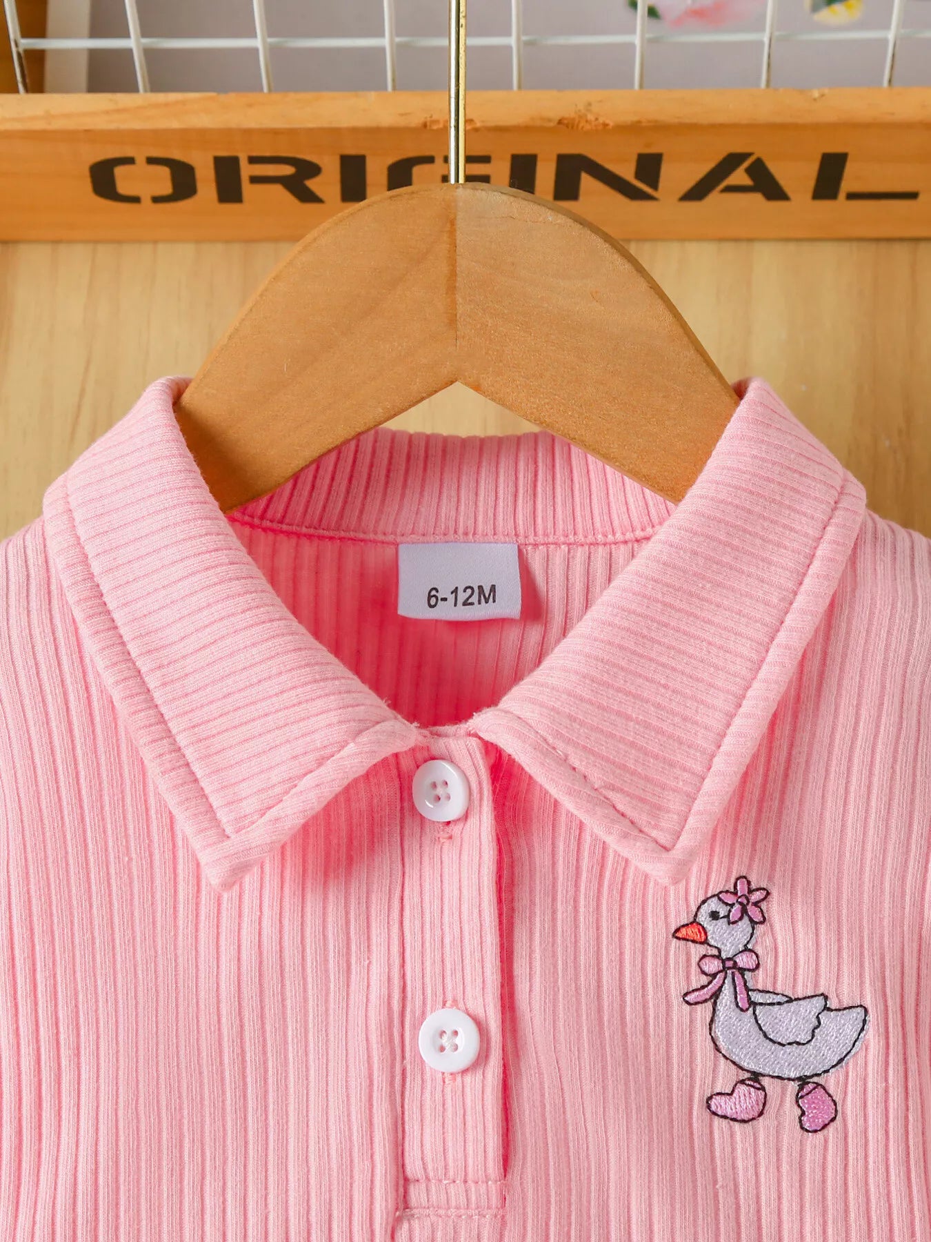 Children's Embroidered Ribbed Polo Shirt & Pleated Skirt Set - PBNJ FASHIONS