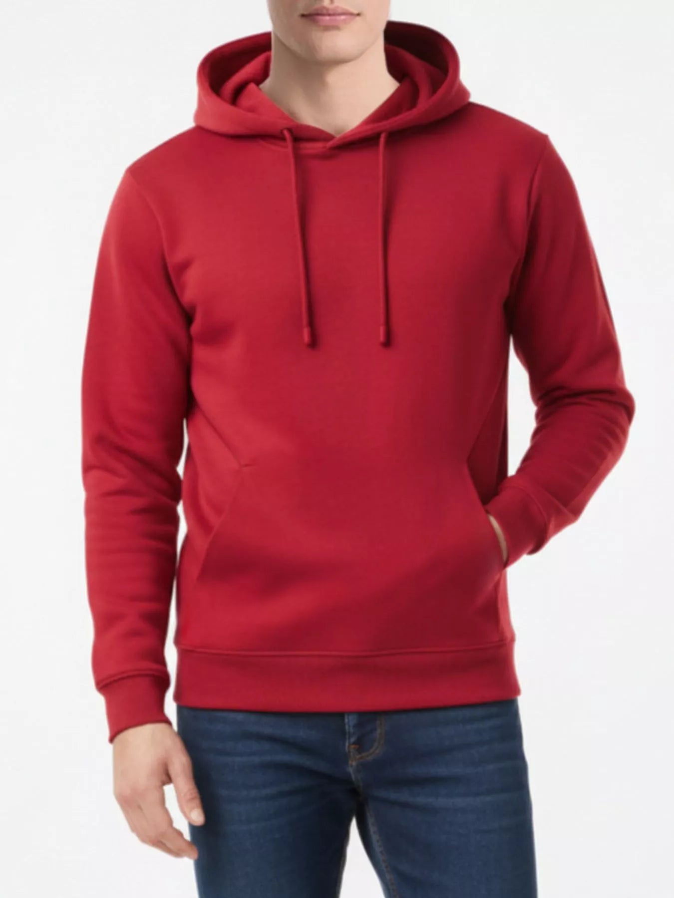 Men's Full Size Kangaroo Pocket Drawstring Hoodie Plus Size - PBNJ FASHIONS
