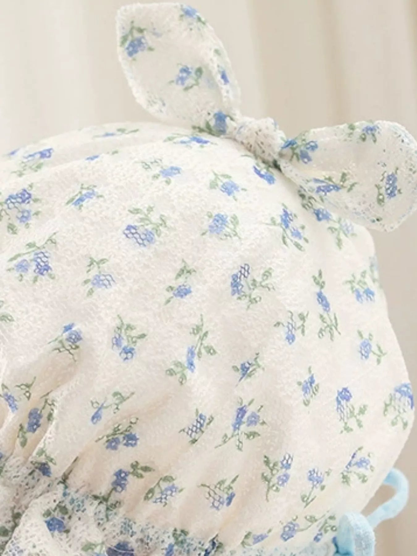 Children's Floral Print Bunny Ear Hat - PBNJ FASHIONS