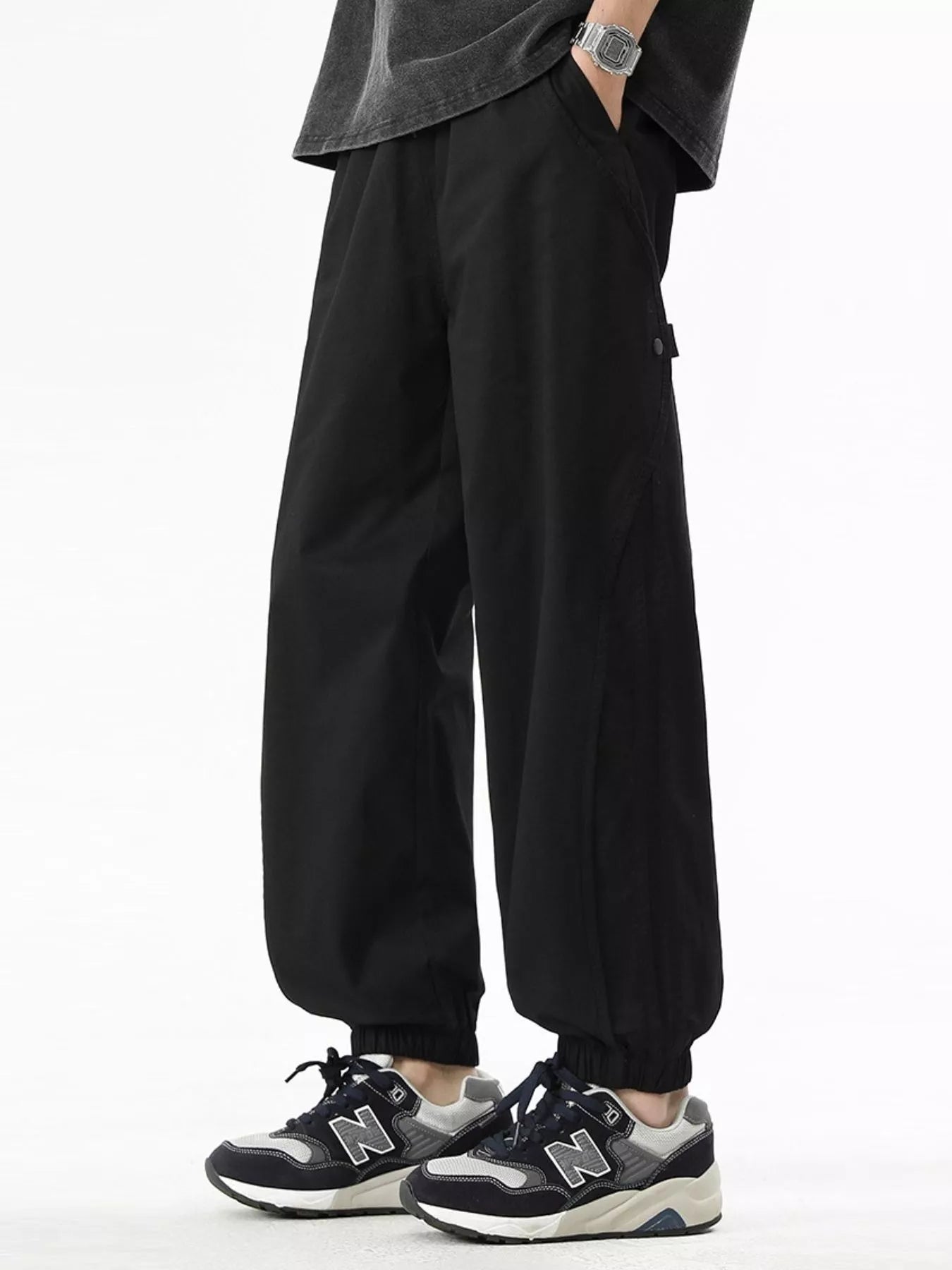 Men's Plus Size Loose Fit Drawstring Casual Pants - PBNJ FASHIONS