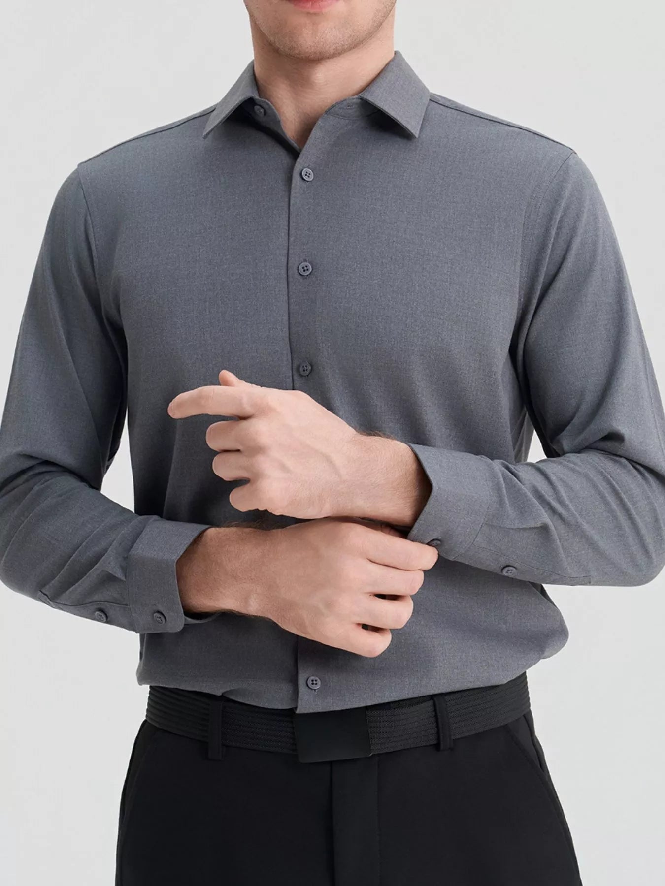 Men's Full Size Slim Fit Long Sleeve Shirt Plus Size - PBNJ FASHIONS