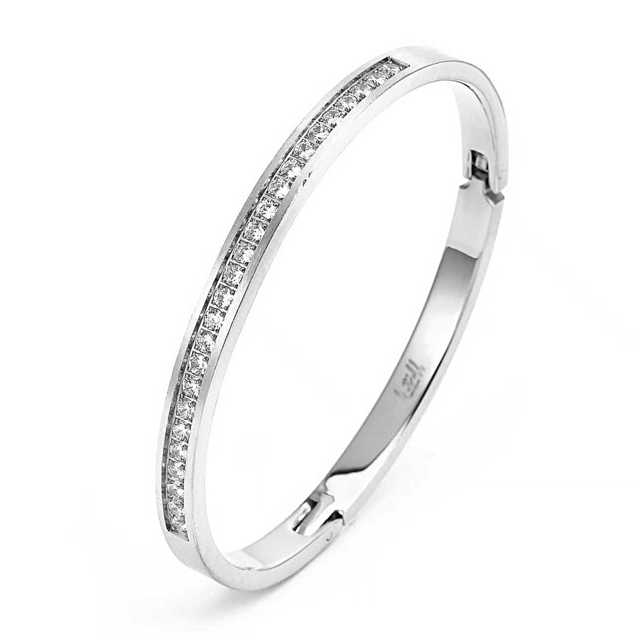 BG333W B.Tiff Eternity 25 Bangle Bracelet - PBNJ FASHIONS