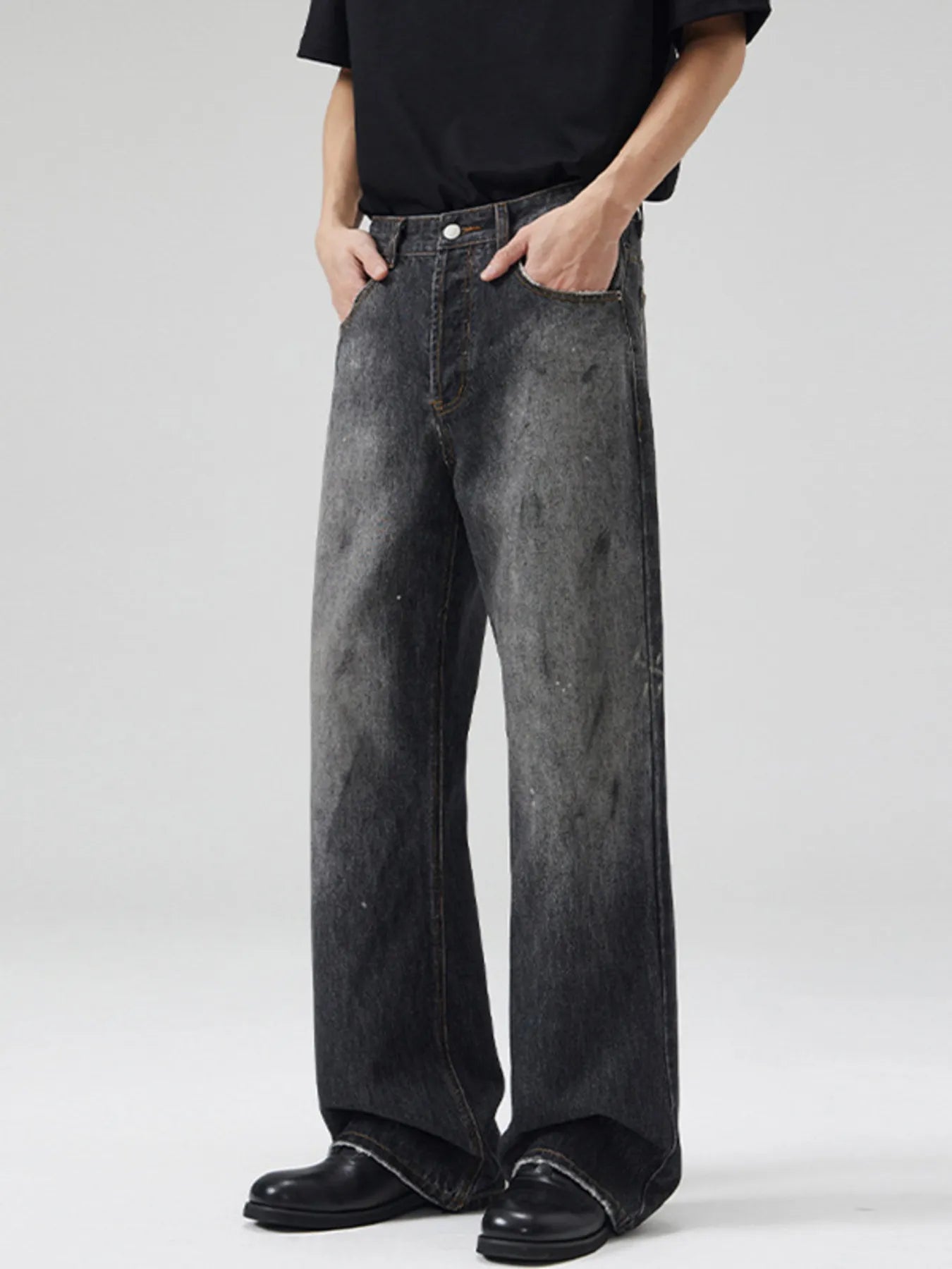 Men's Full Size Vintage Wide Leg Jeans Plus Size - PBNJ FASHIONS